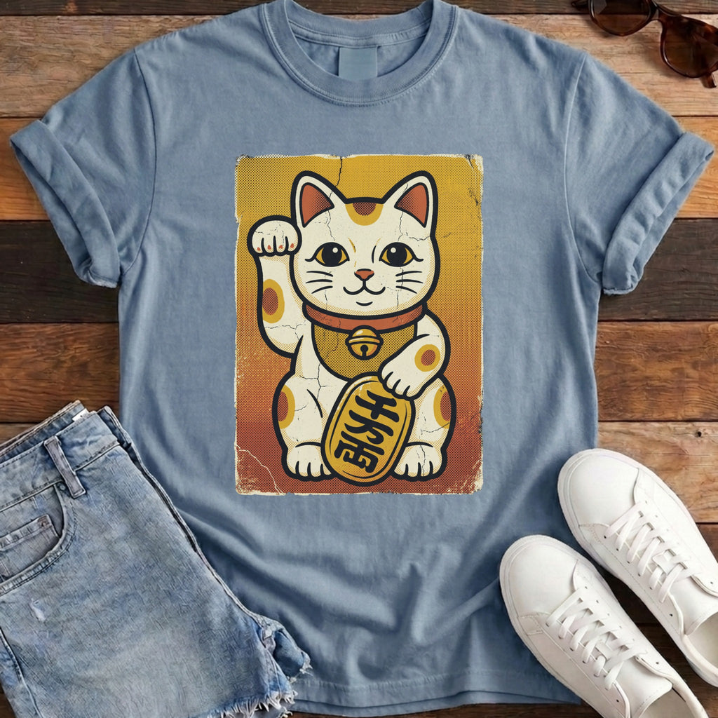 Maneki-Neko Retro Halftone Tee