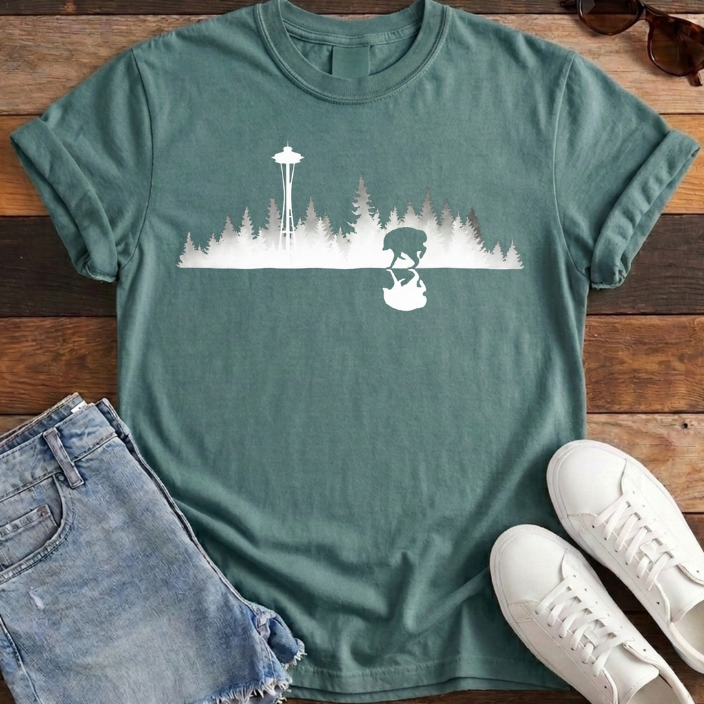 Jimothy Reflected Tee - Blue Spruce