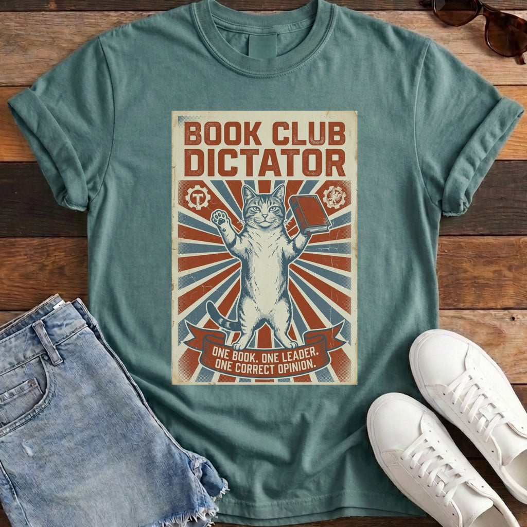 Book Club Dictator Tee - Blue Spruce
