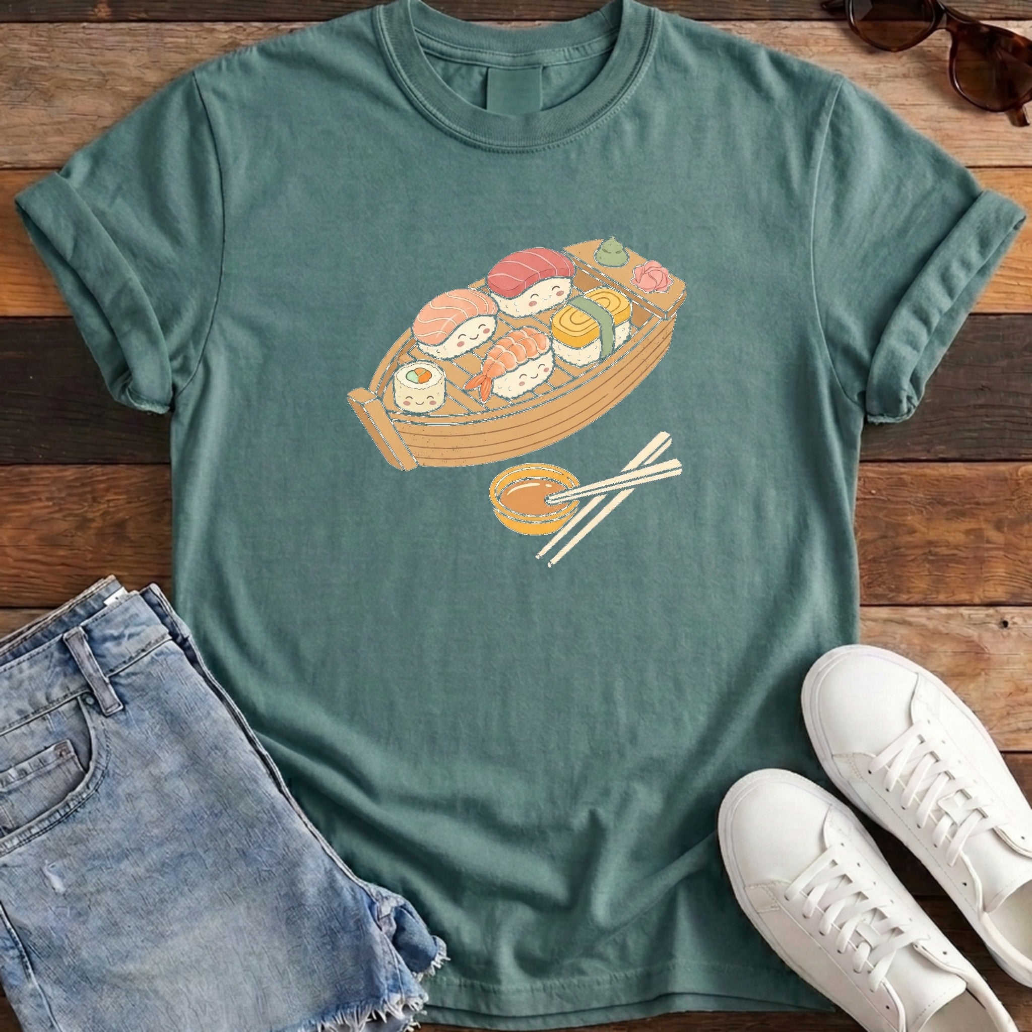 Sushi Boat Crew Tee