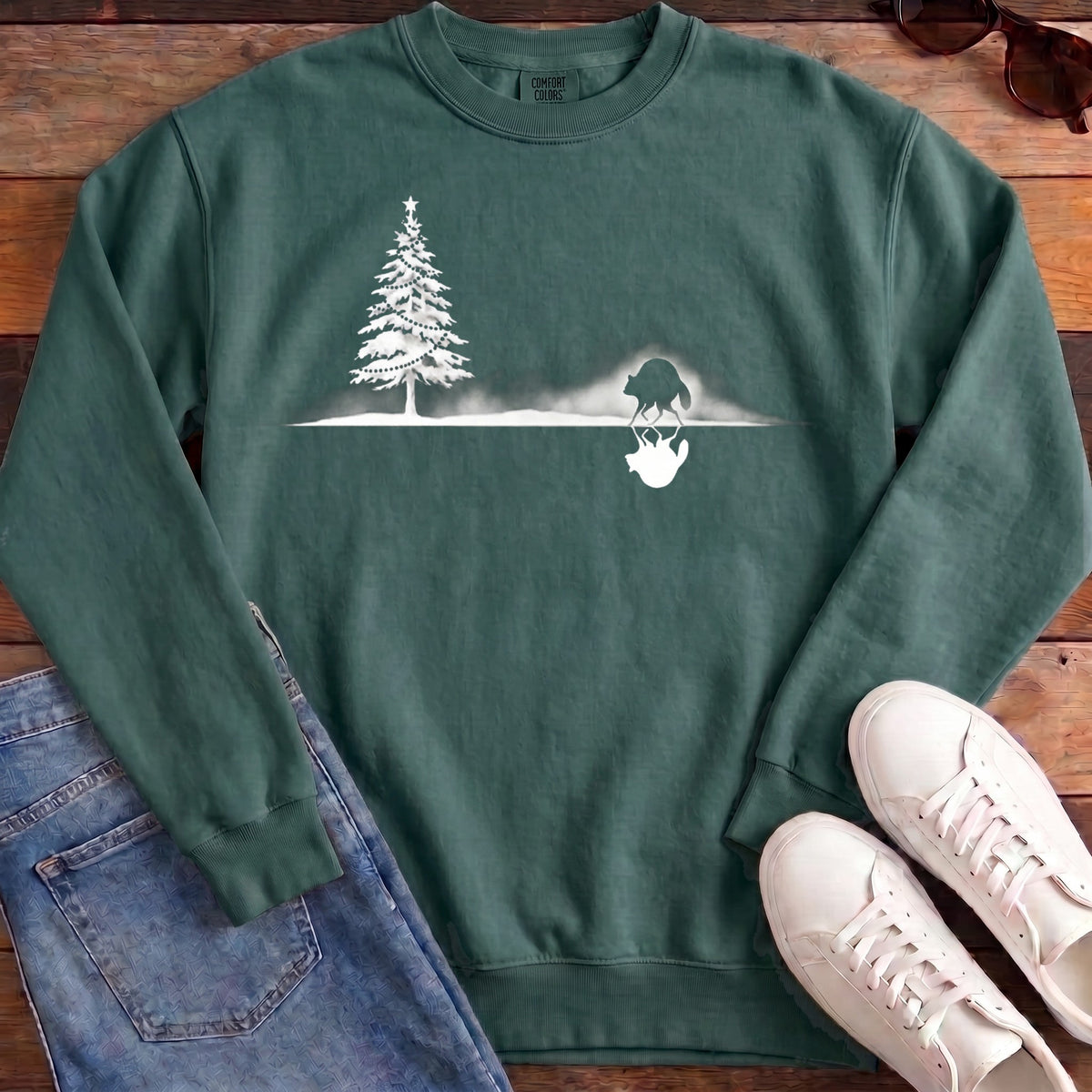 Jimothy Mirrored Christmas Sweatshirt