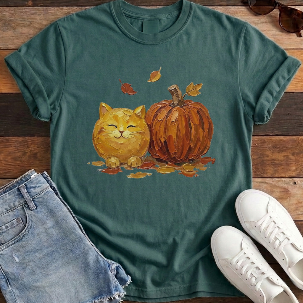 Pumpkin Friend Cat Tee