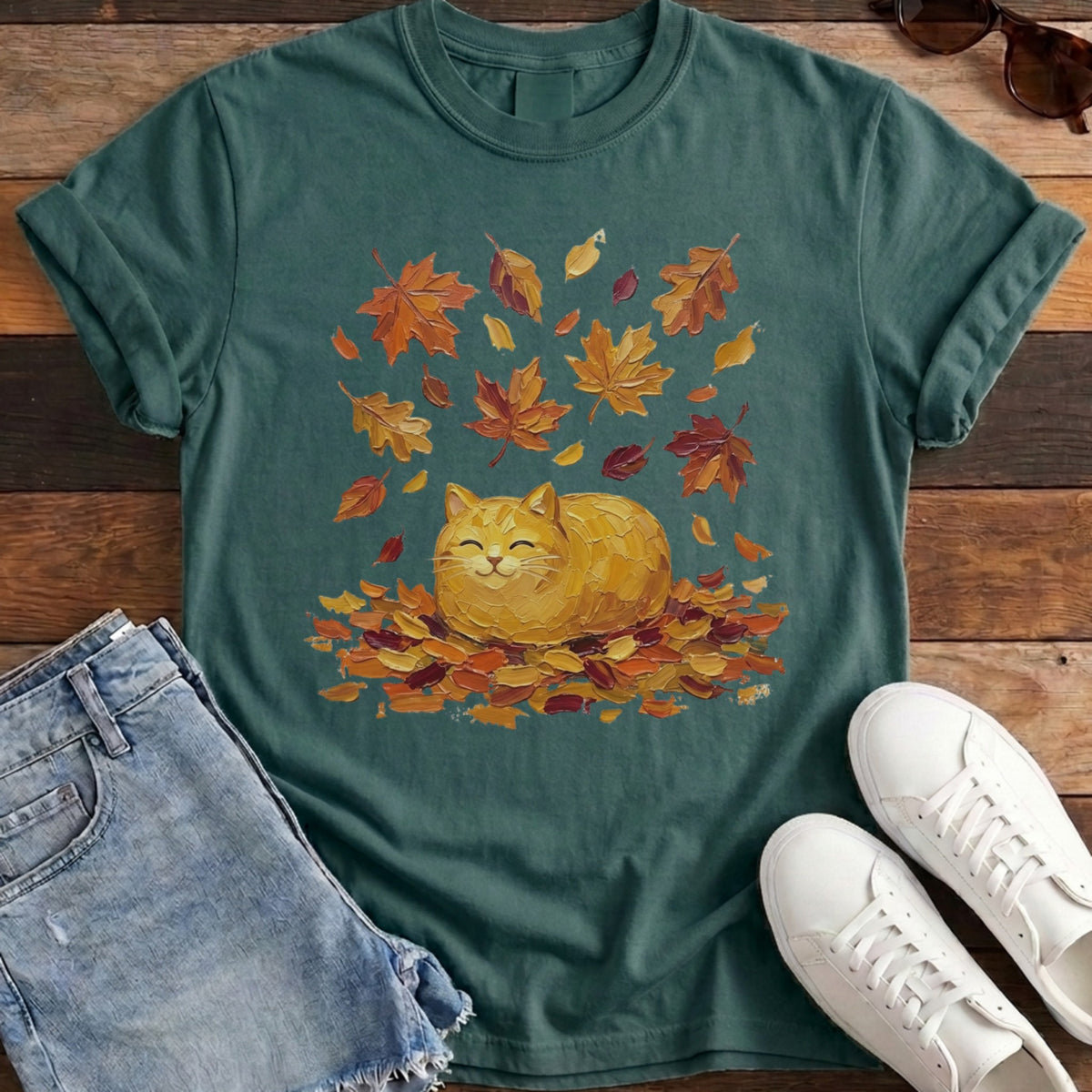 Autumn Loaf Cat Tee