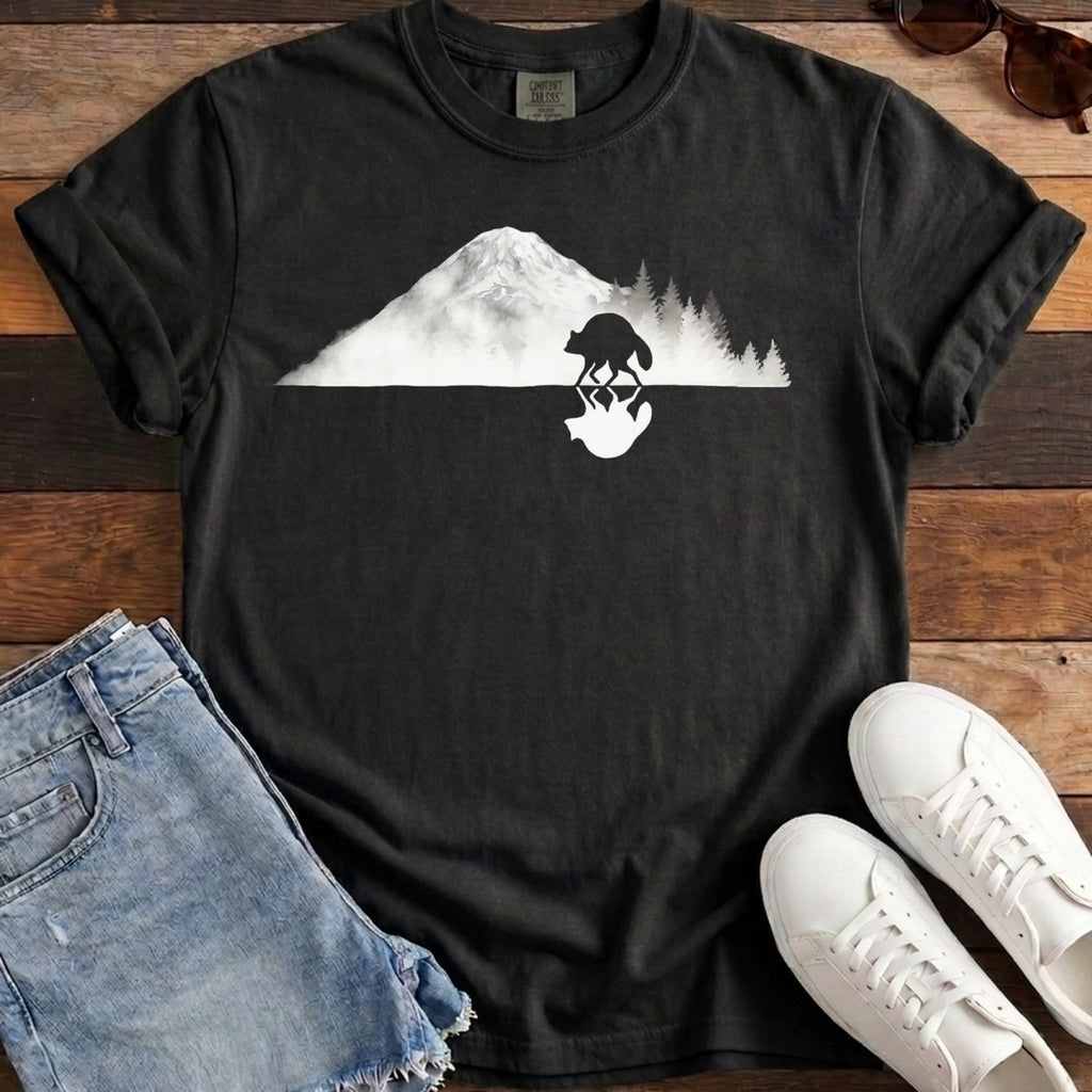 Mirrored Rainier Tee - Black