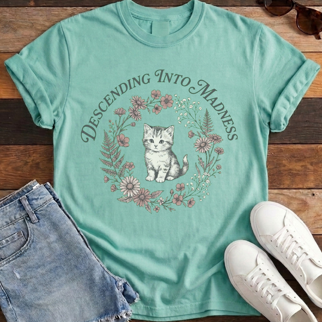 Descending Into Madness Tee - Chalky Mint