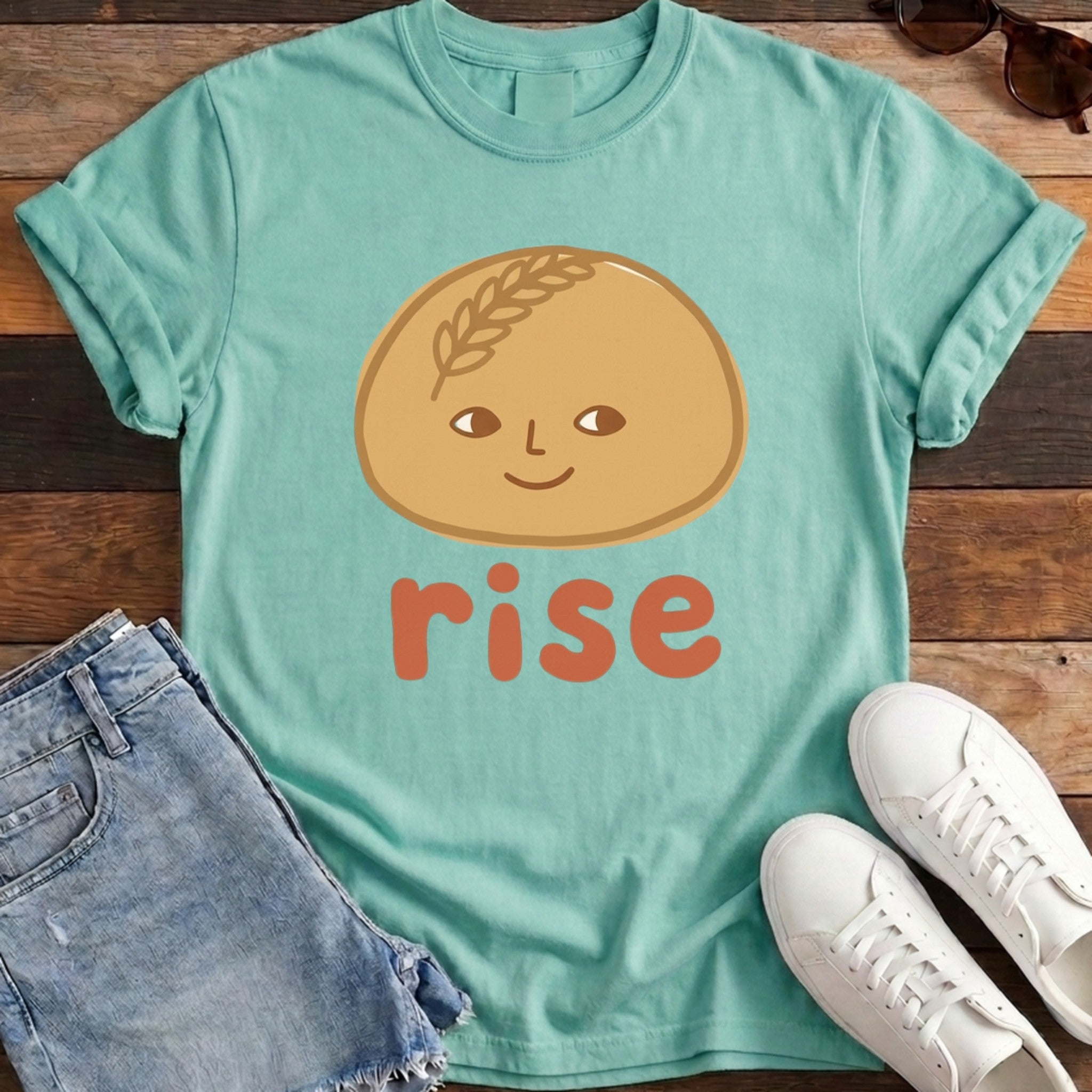 Rise Sourdough Tee - Chalky Mint