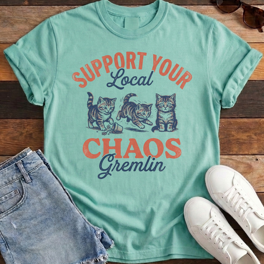 Chaos Gremlin Tee - Chalky Mint