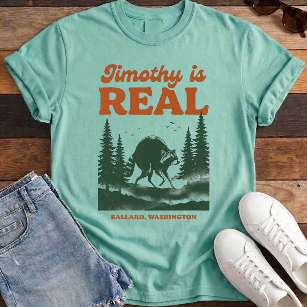 Jimothy Is Real Tee - Chalky Mint