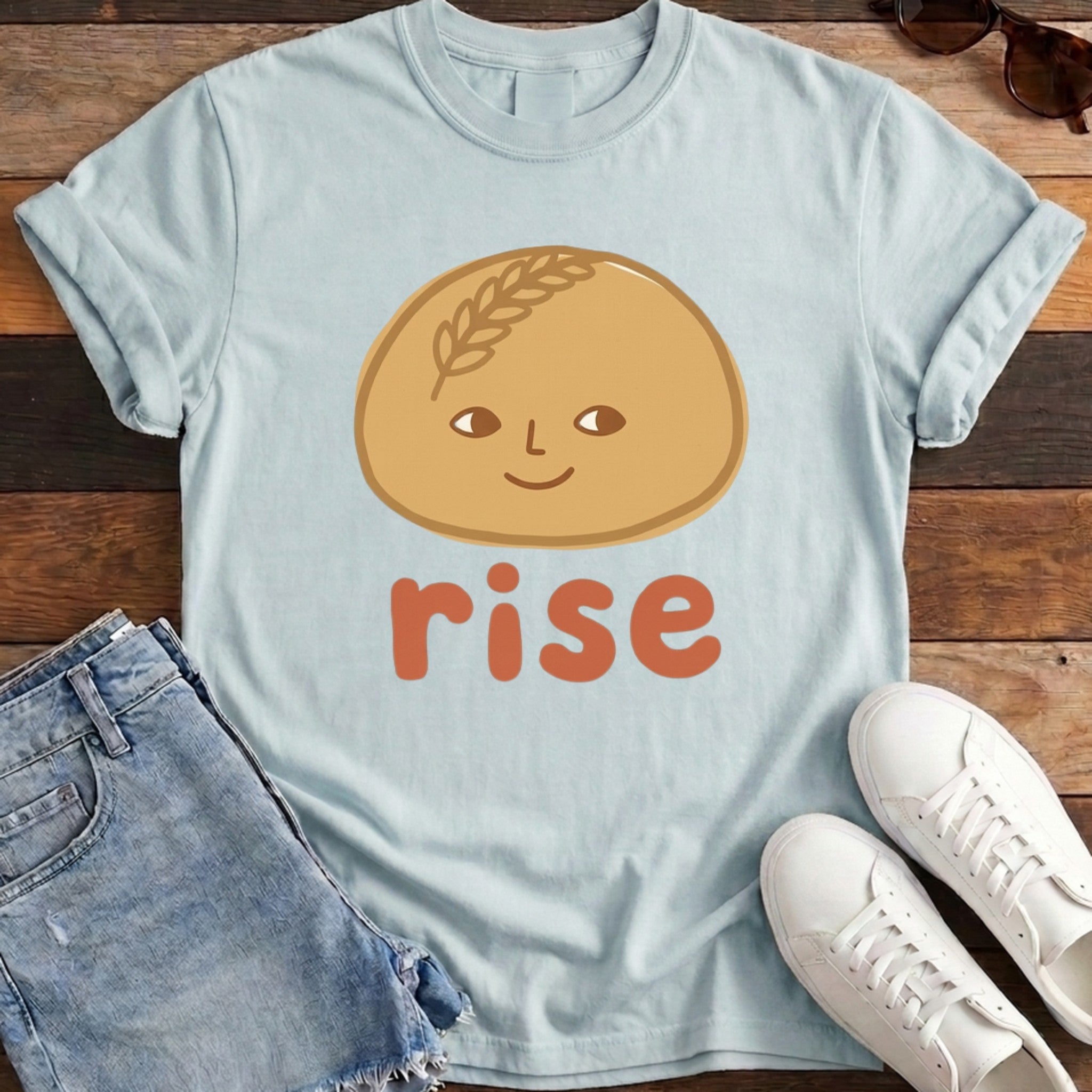 Rise Sourdough Tee - Chambray