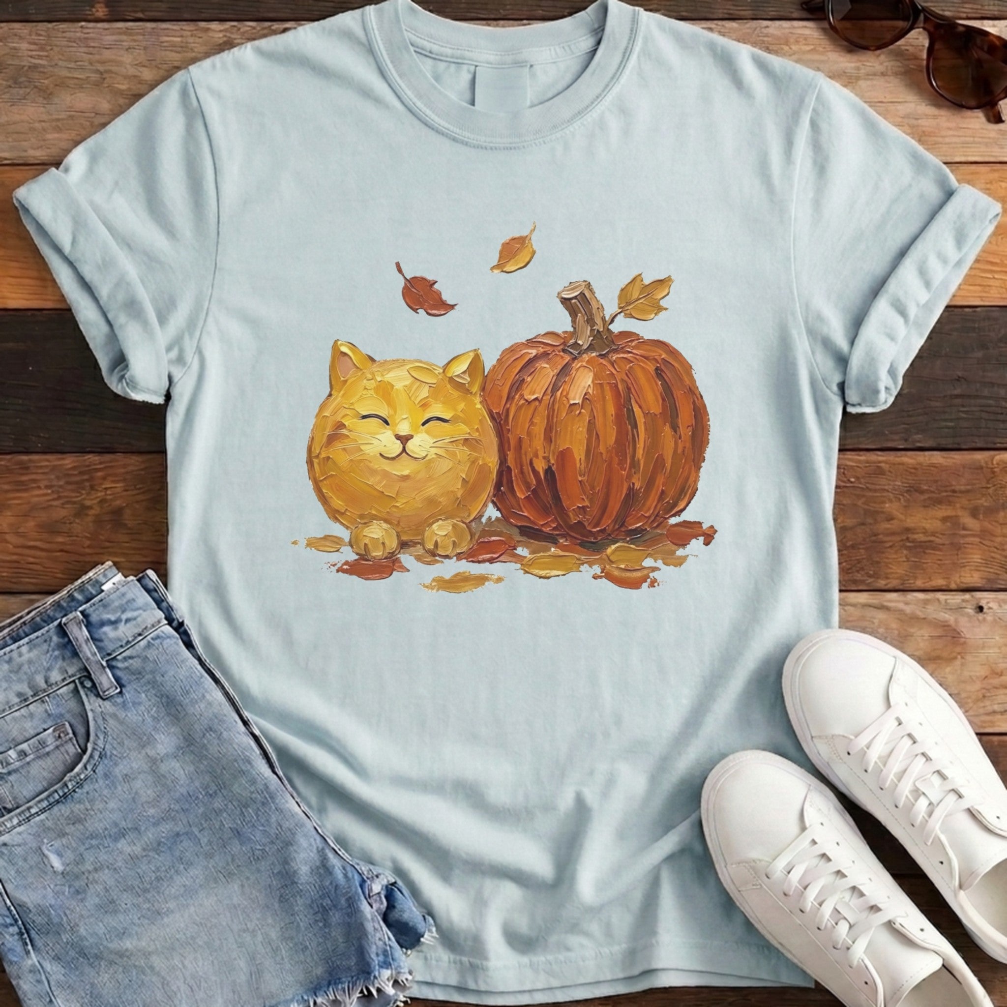 Pumpkin Friend Cat Tee