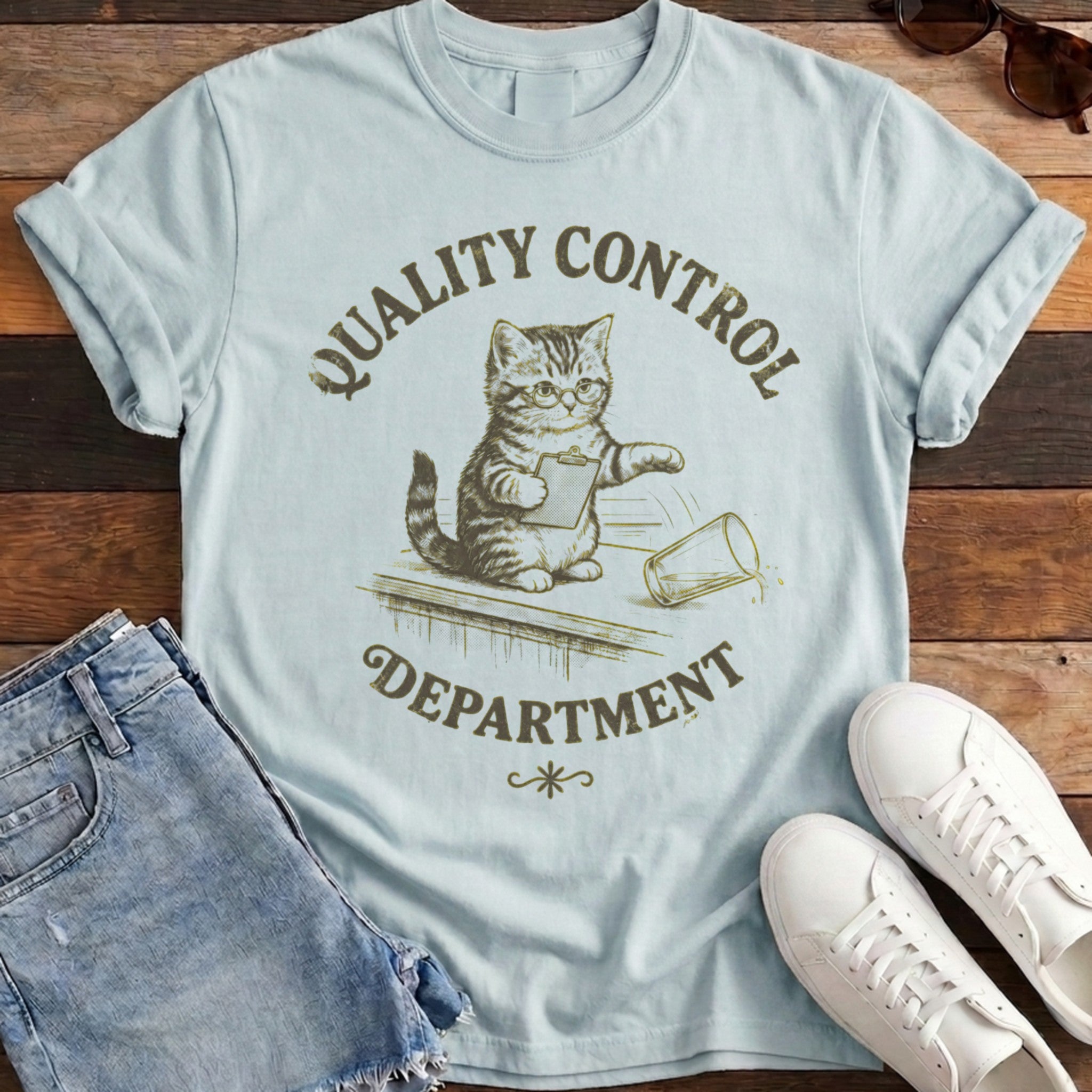 Quality Control Tee - Chambray