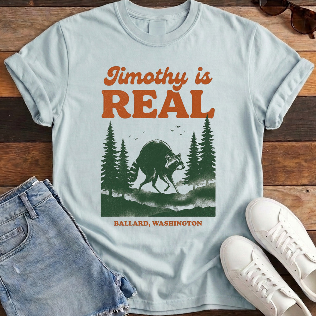 Jimothy Is Real Tee - Chambray