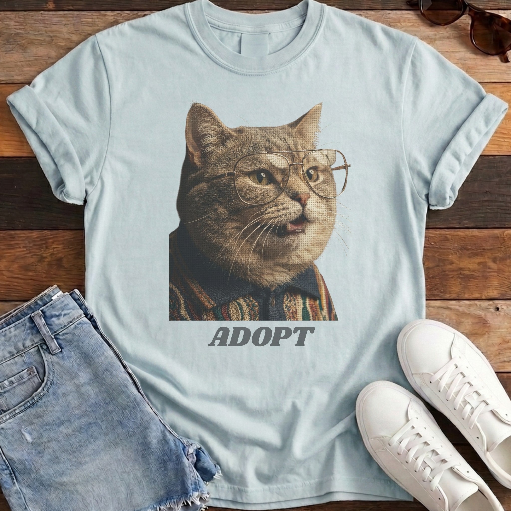 Adopt Lecture Tee - Chambray