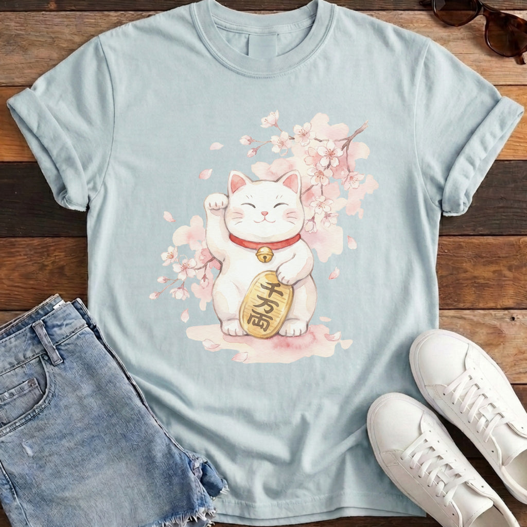 Maneki Watercolor Tee - Chambray