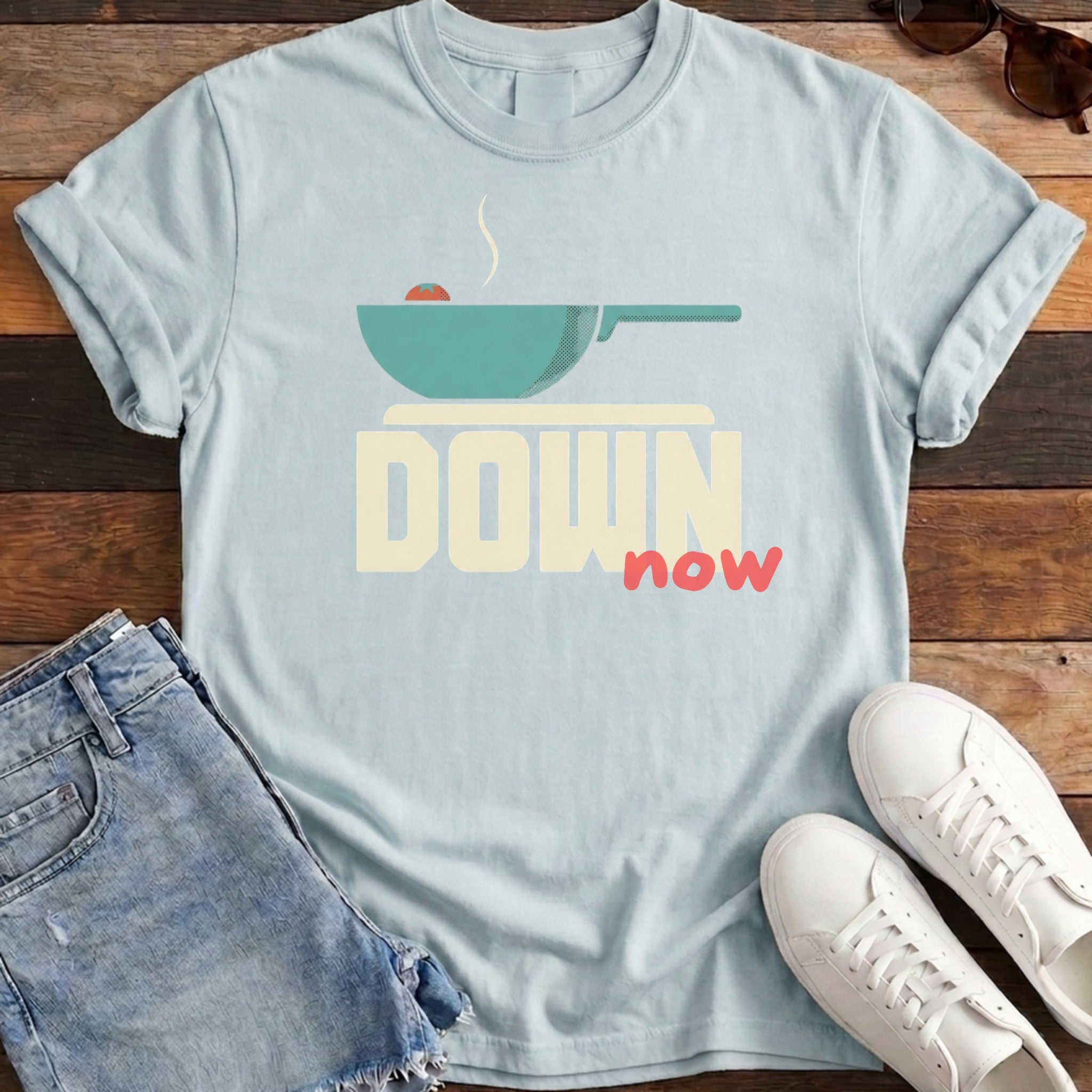 Simmer Down Tee - Chambray