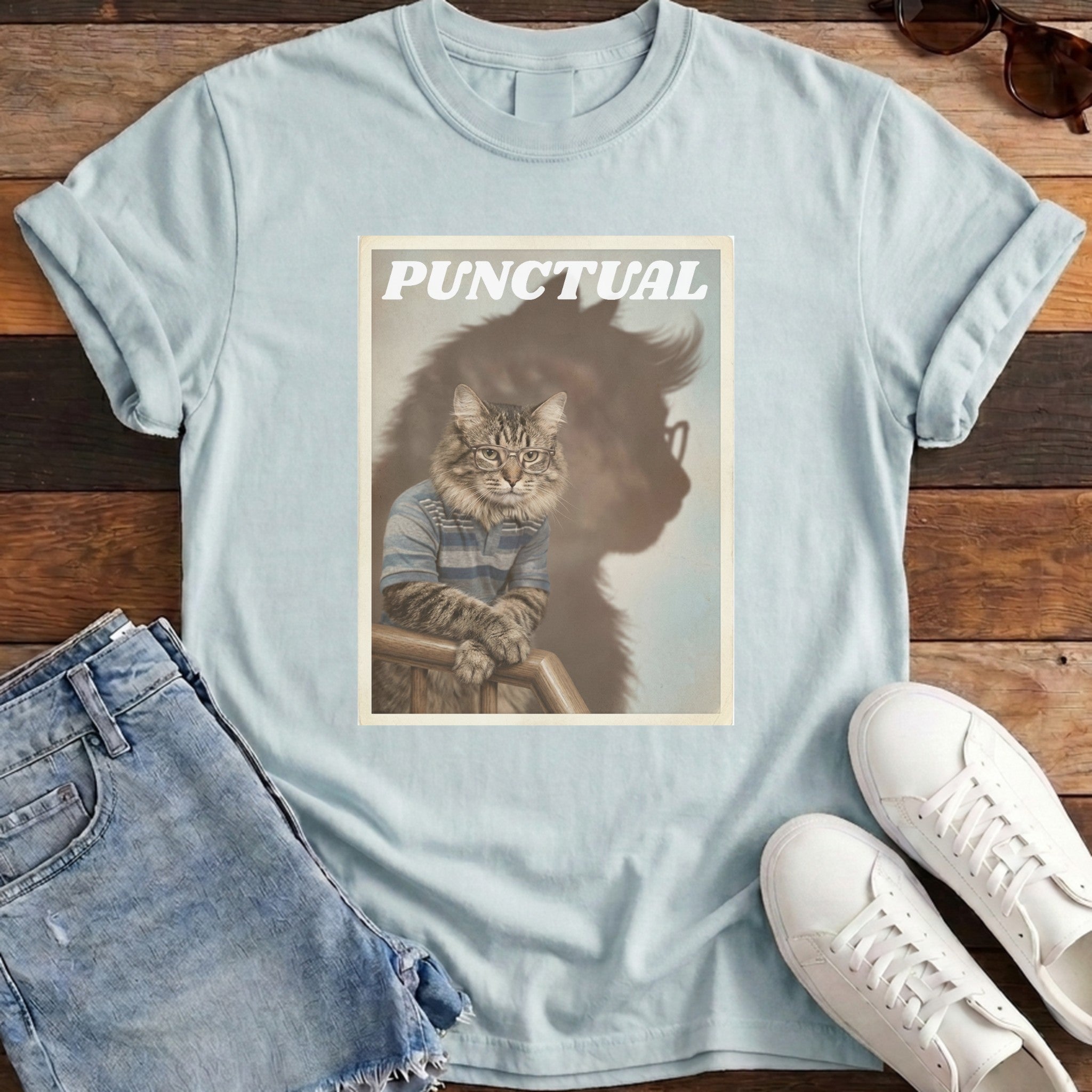 Punctual Tee - Chambray