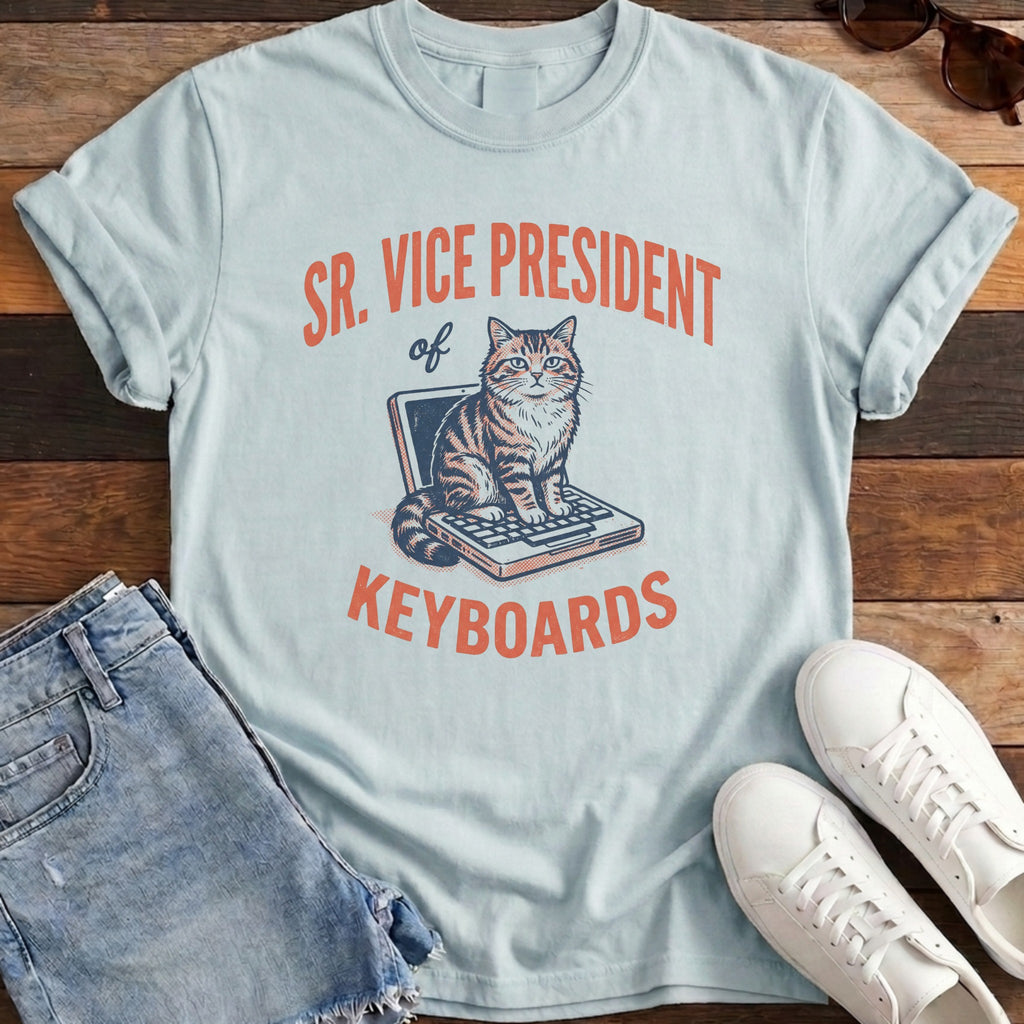 SR VP of Keyboards Tee - Chambray