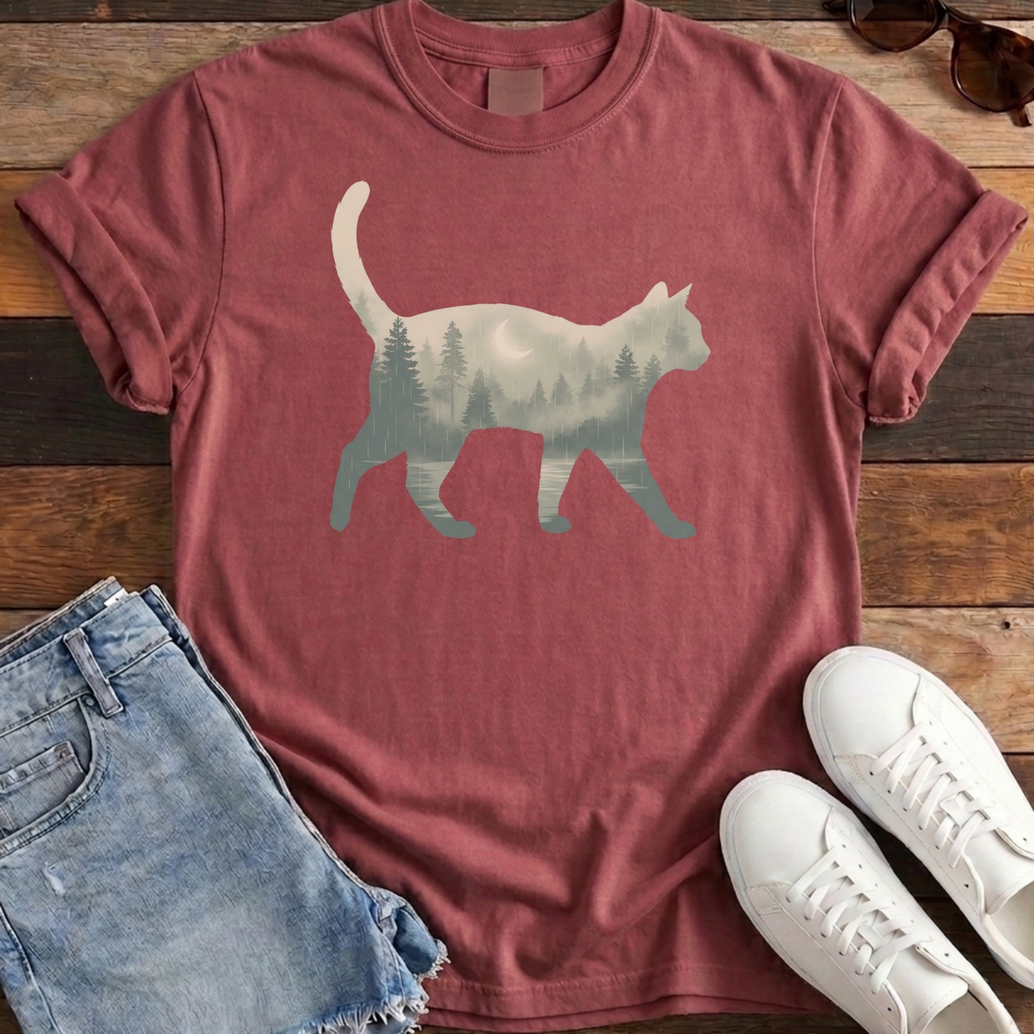Evergreen Cat Tee