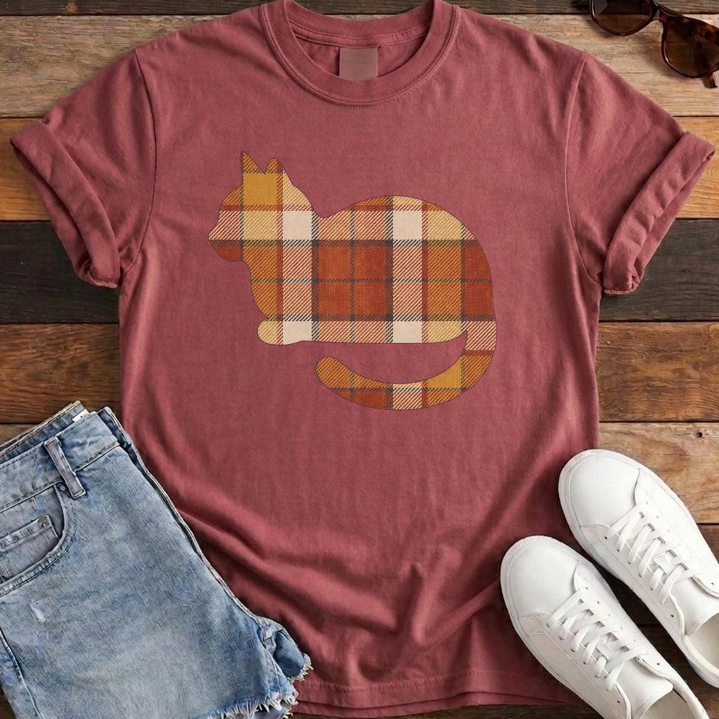 Flannel Cat Tee
