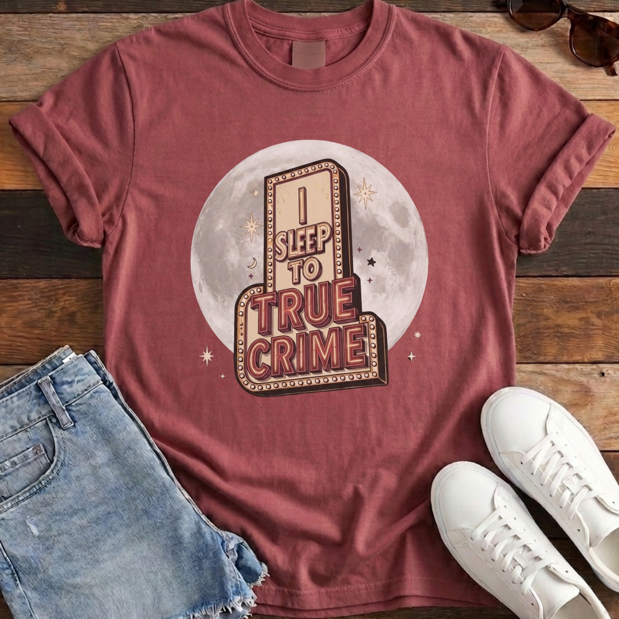 I Sleep To True Crime Tee