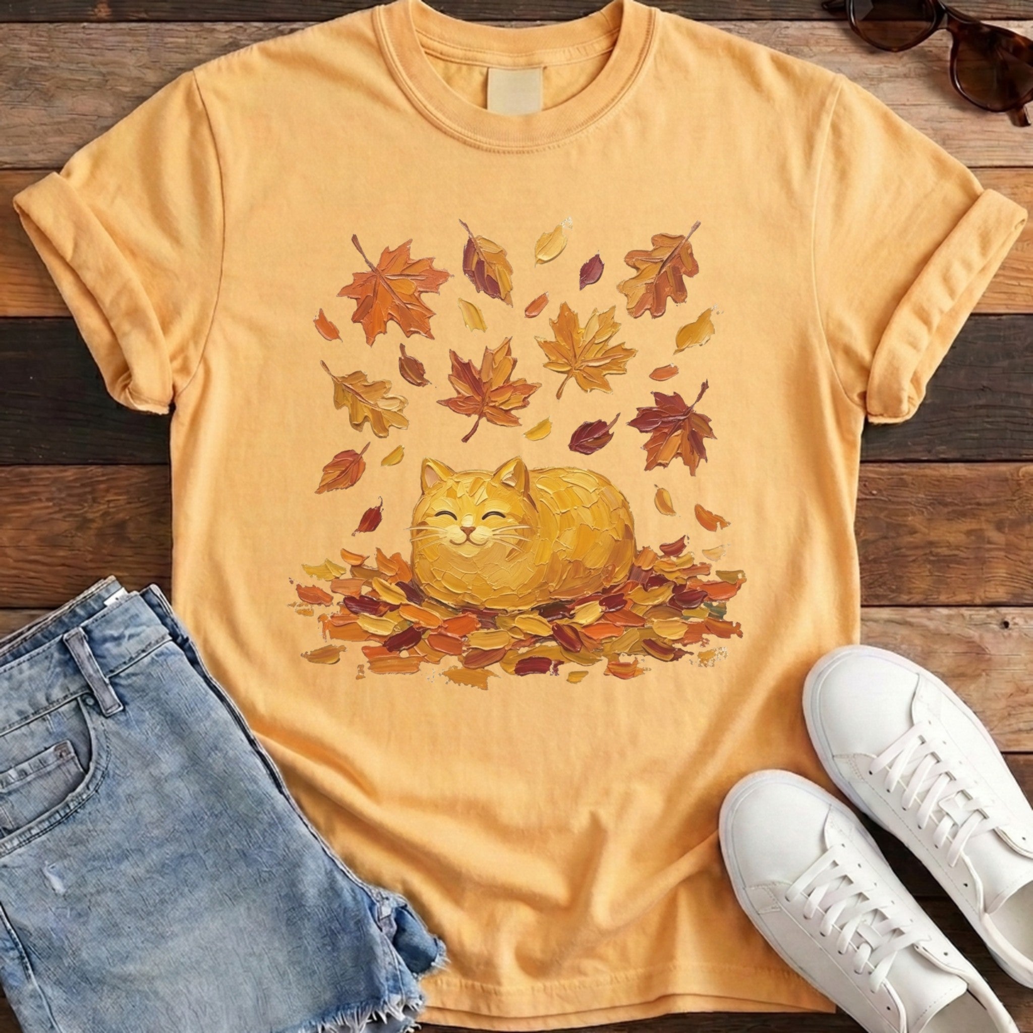 Autumn Loaf Cat Tee