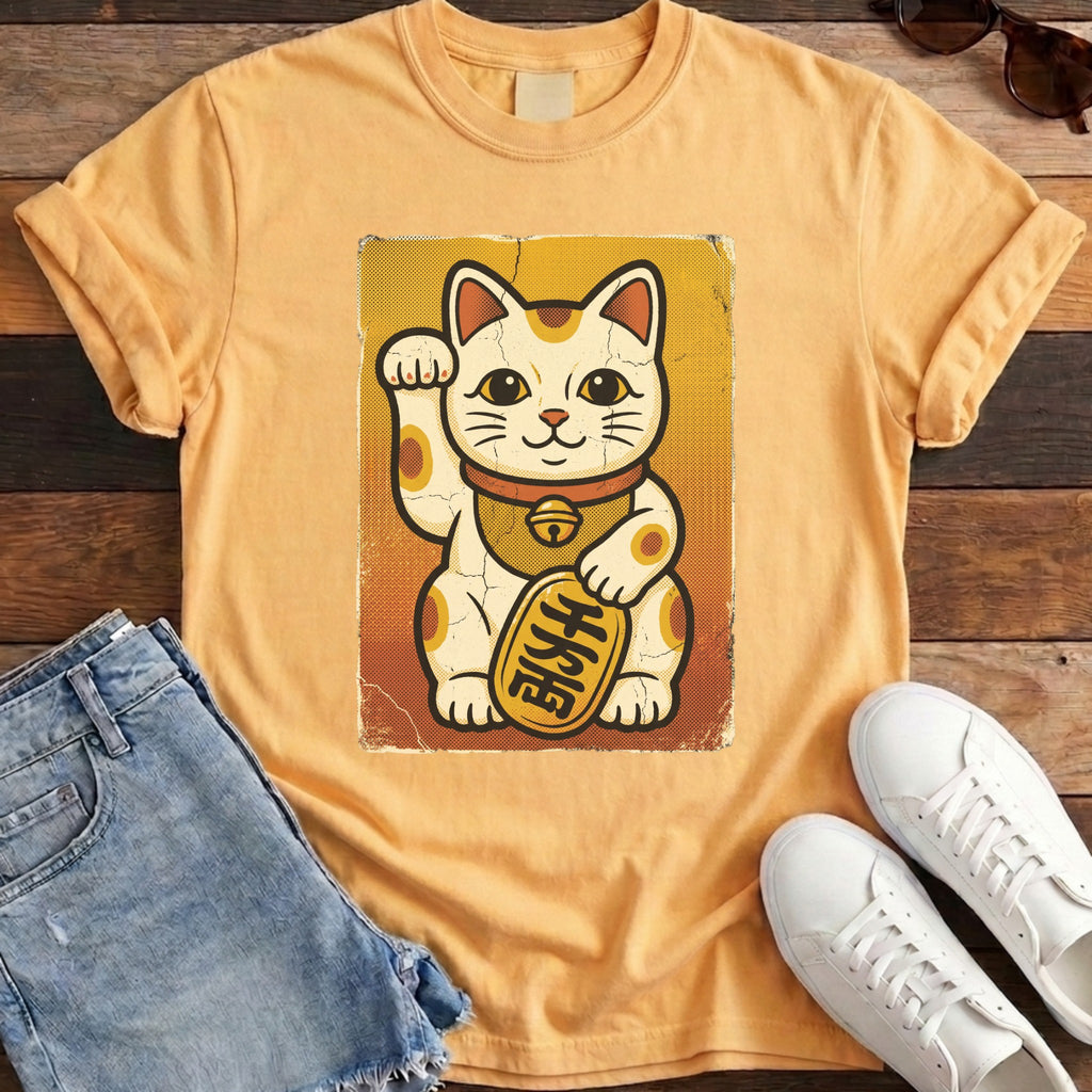 Maneki-Neko Retro Halftone Tee