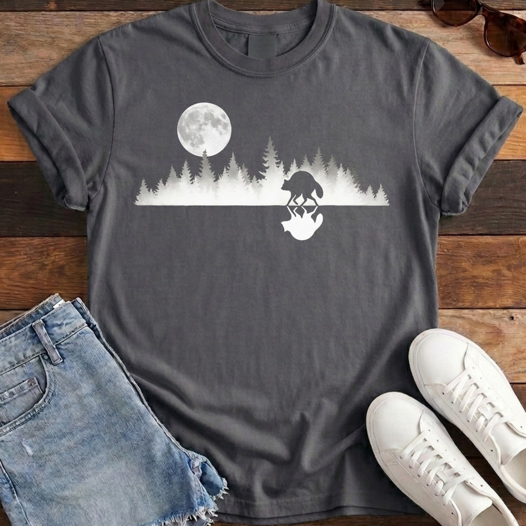 Mirrored Moon Tee - Pepper
