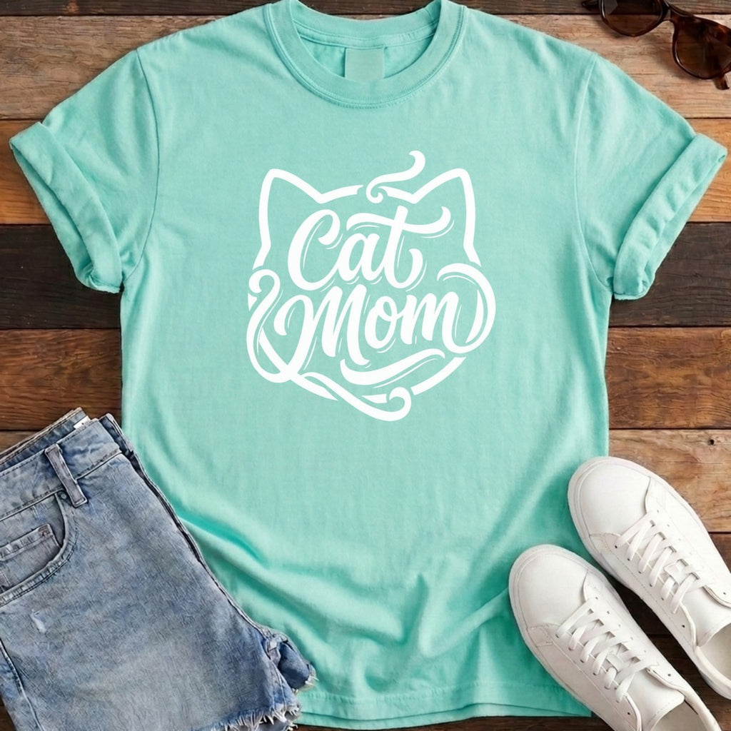 Cat Mom Classic Tee - Island Reef