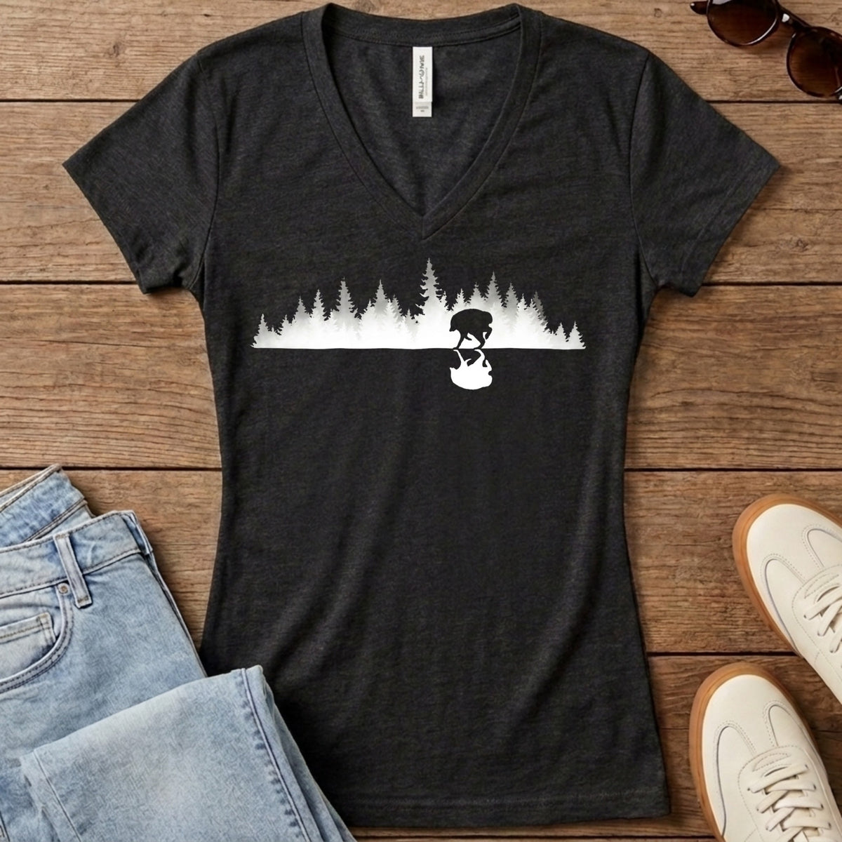 Jimothy Real Forest Women's V-Neck