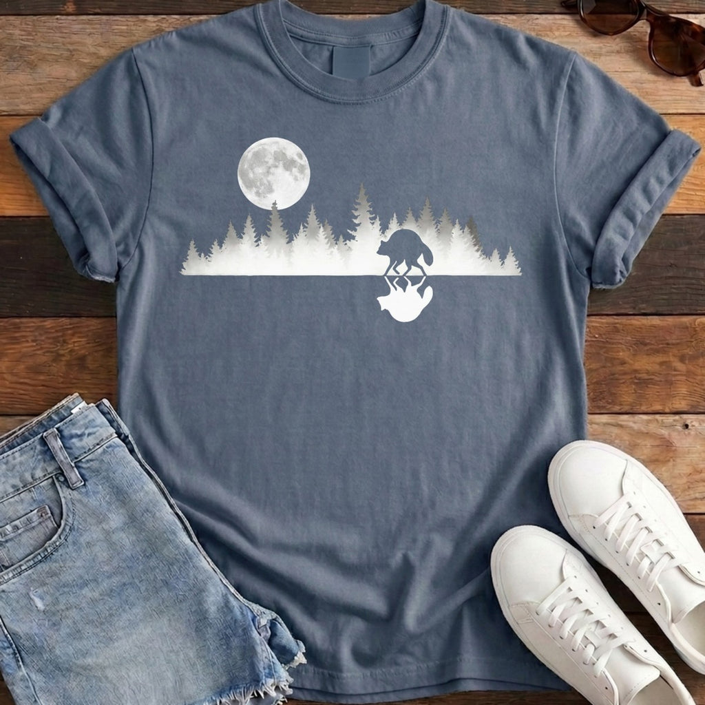 Mirrored Moon Tee - Midnight
