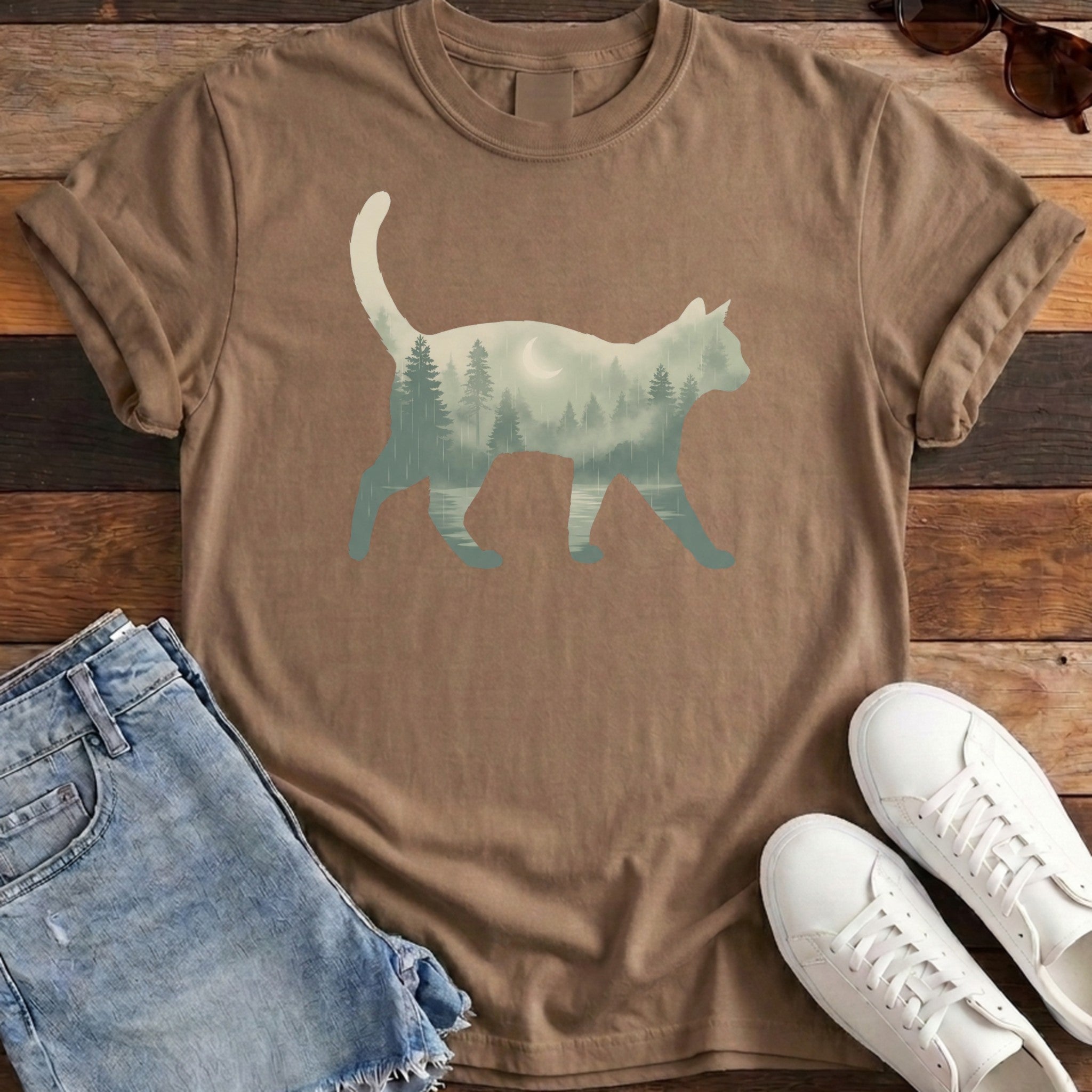 Evergreen Cat Tee