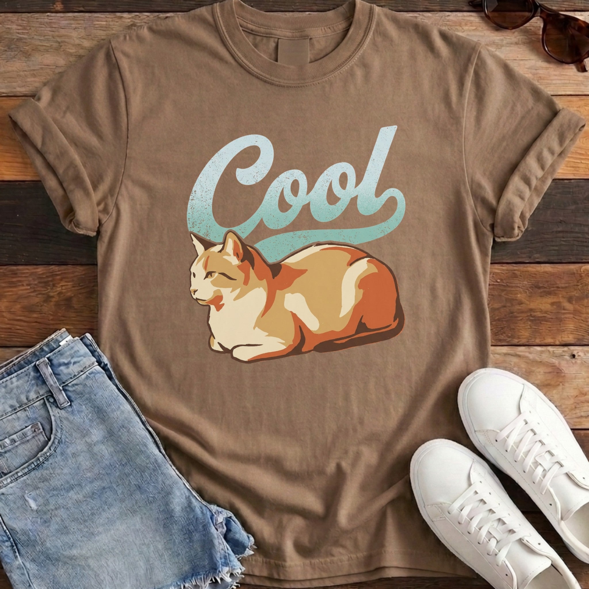 Cool Cat Tee - Espresso