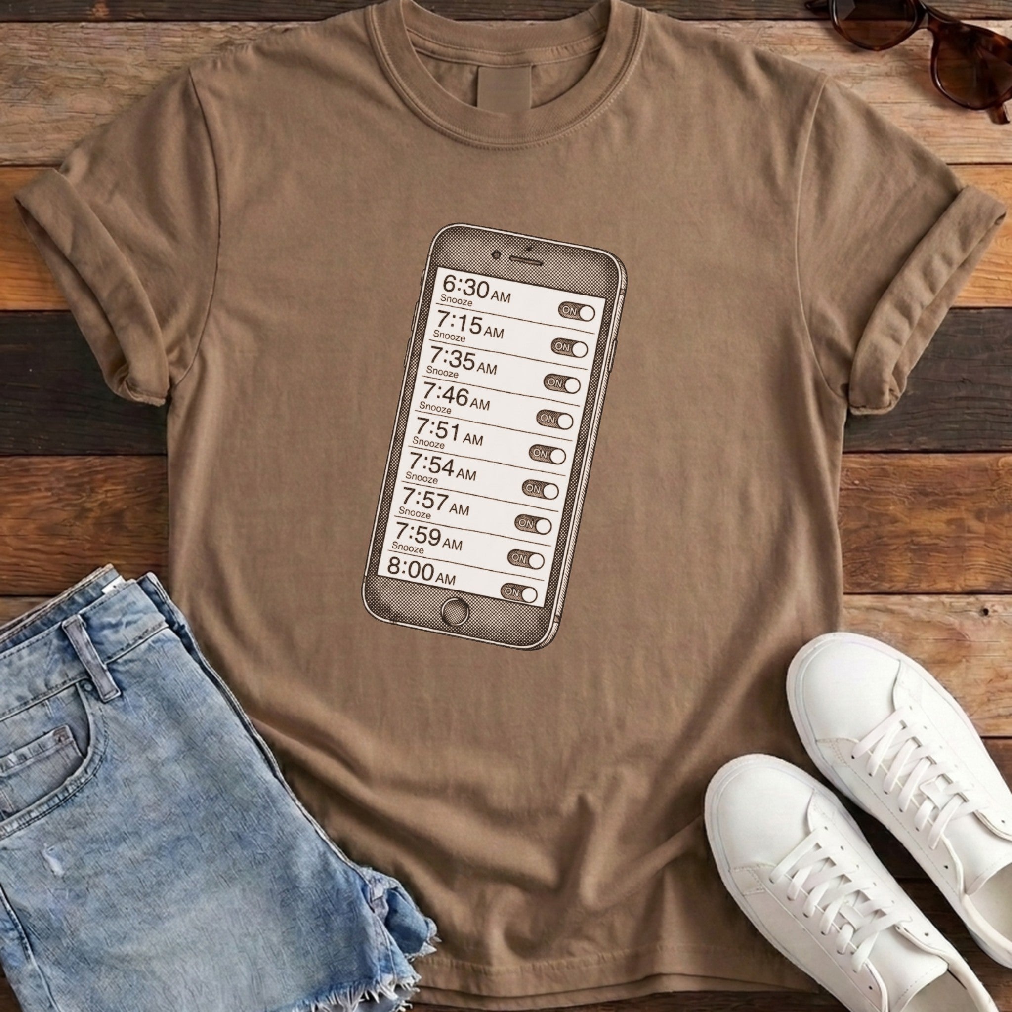 Serial Snoozer Tee - Espresso