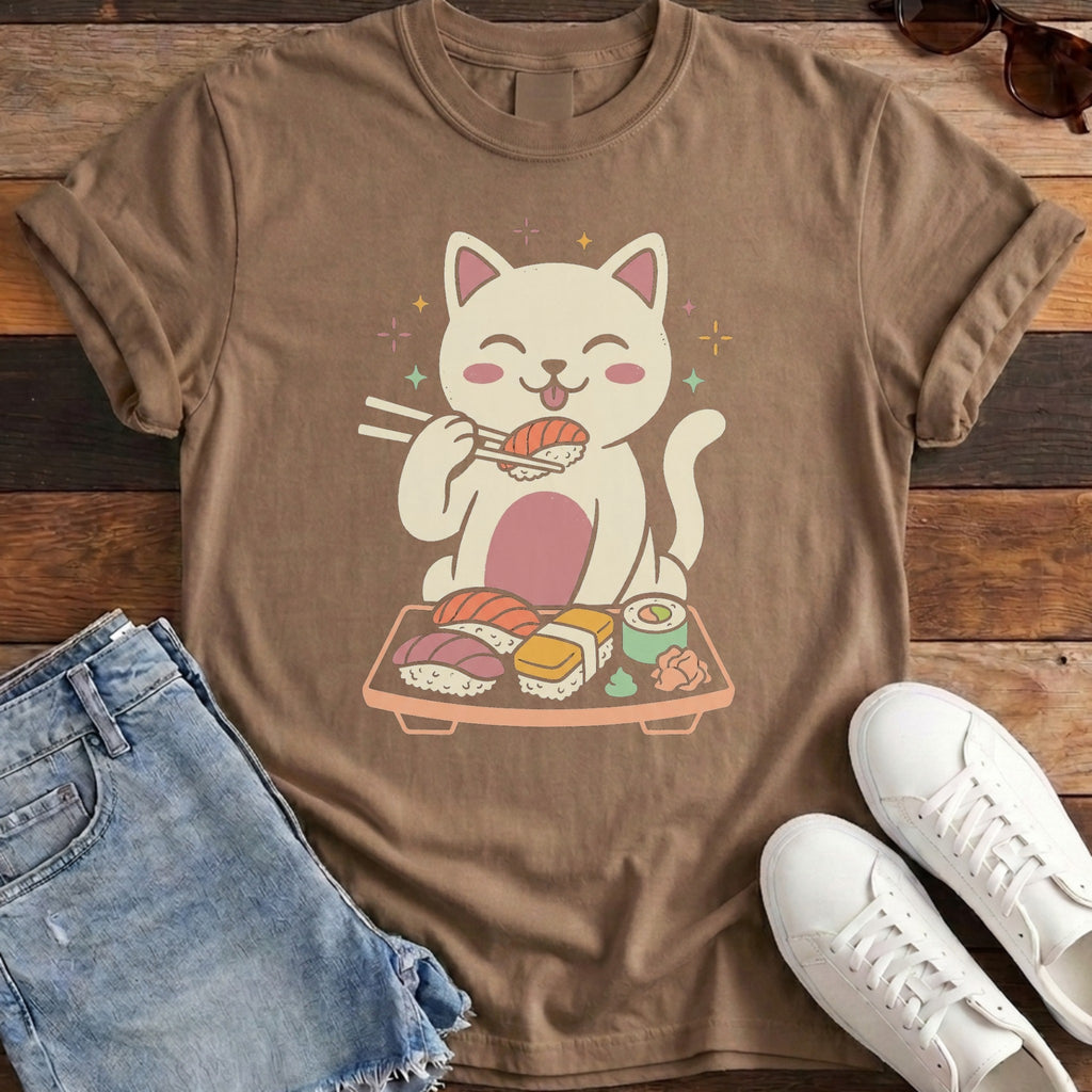 Cat Sushi Platter Tee