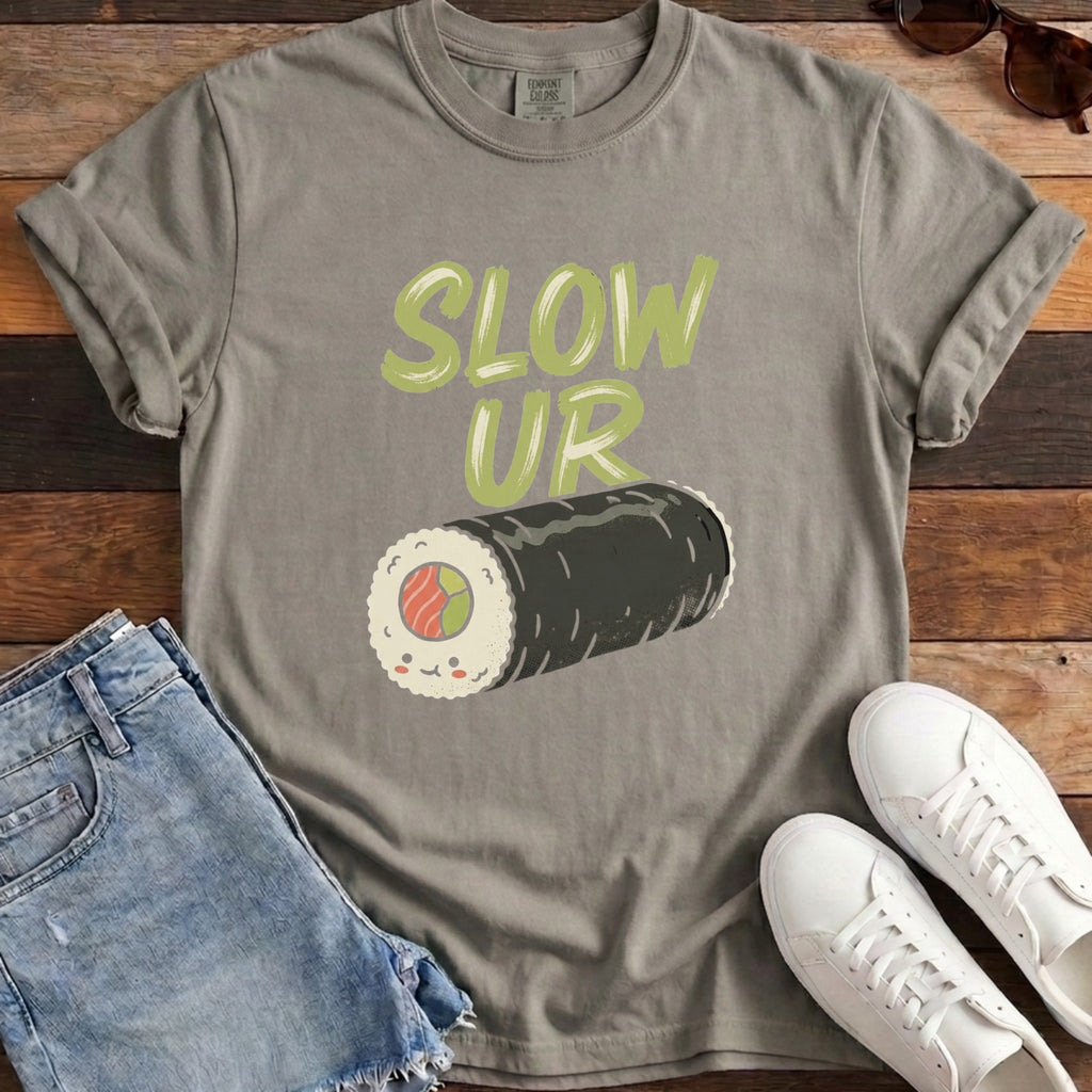 Slow Ur Roll Tee - Granite