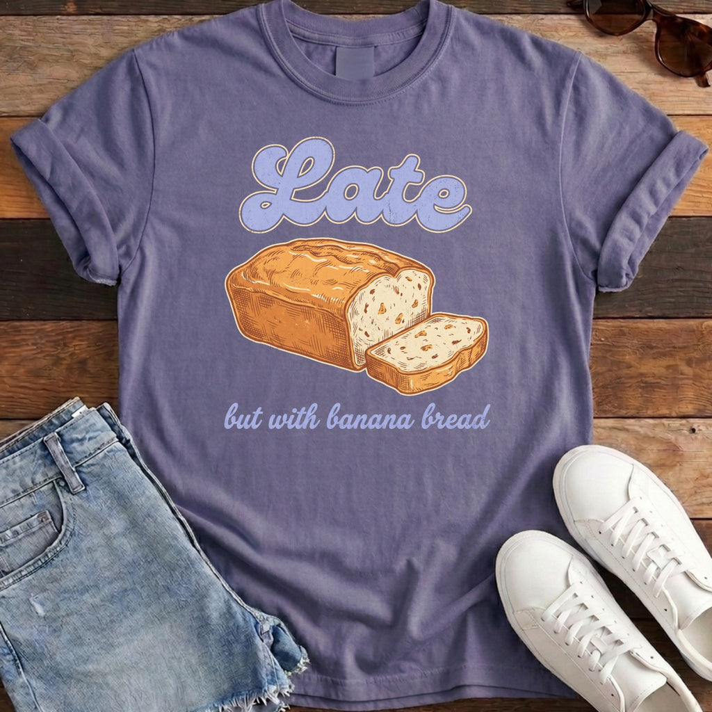 Late Banana Bread Tee - Grape