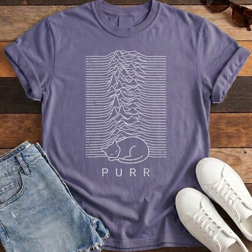 Purr Soundwave Tee - Grape