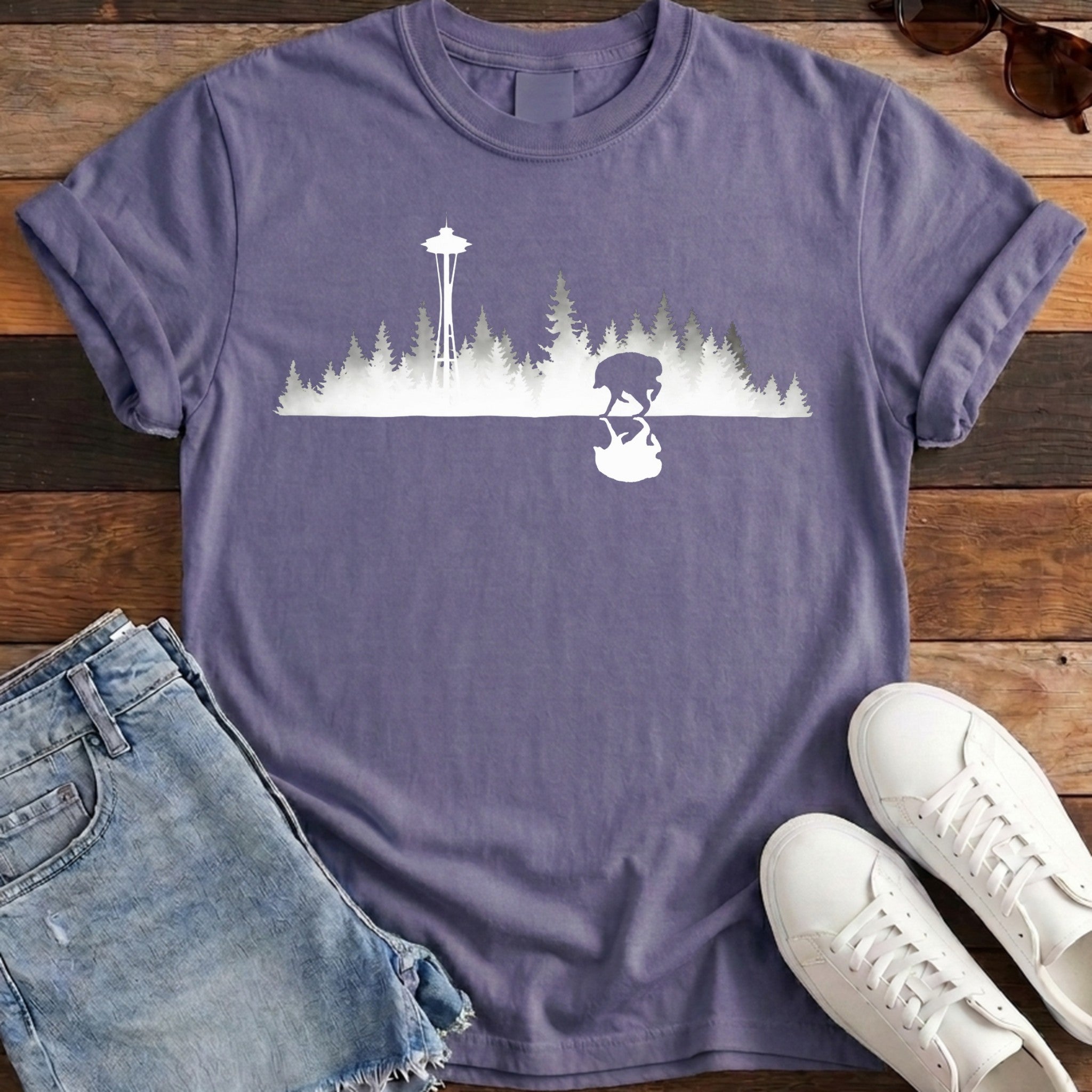 Jimothy Reflected Tee - Grape