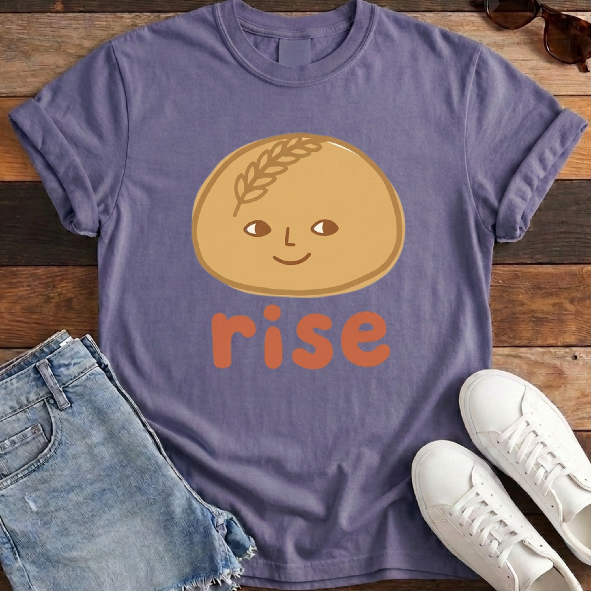 Rise Sourdough Tee - Grape