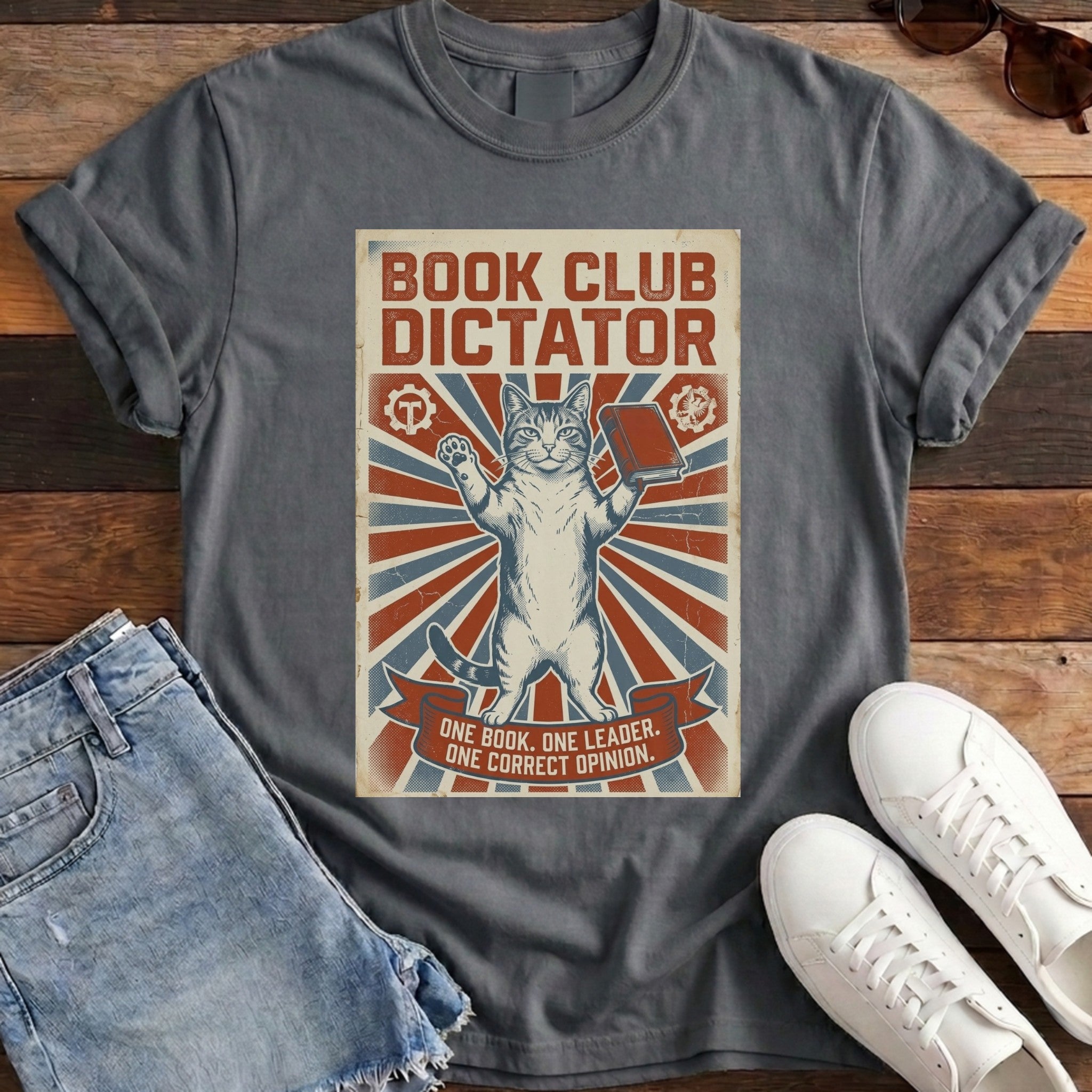 Book Club Dictator Tee - Graphite