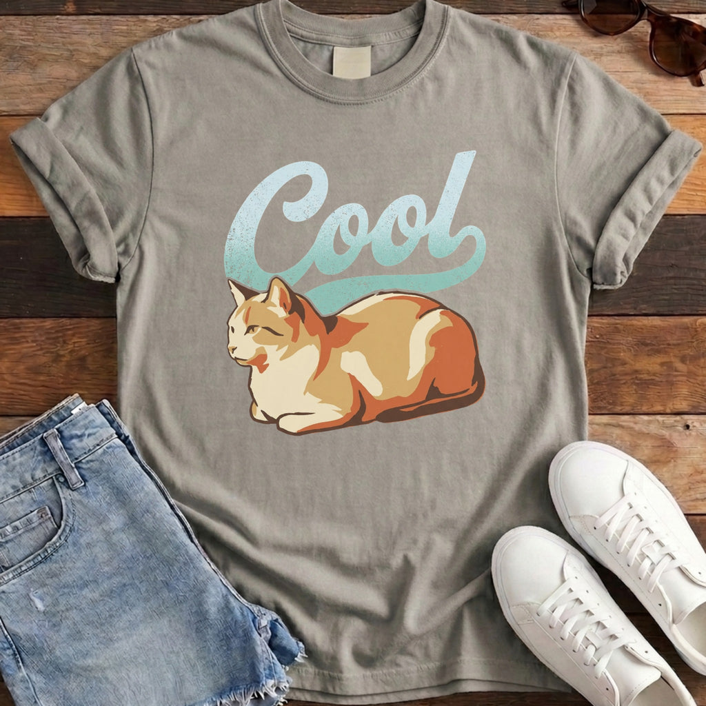 Cool Cat Tee - Grey