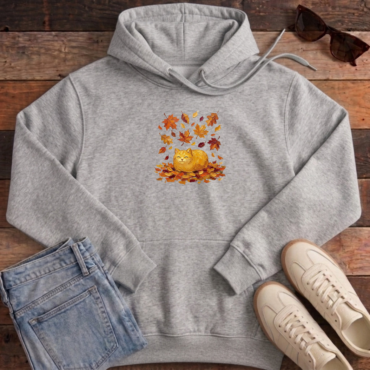 Autumn Loaf Cat Hoodie