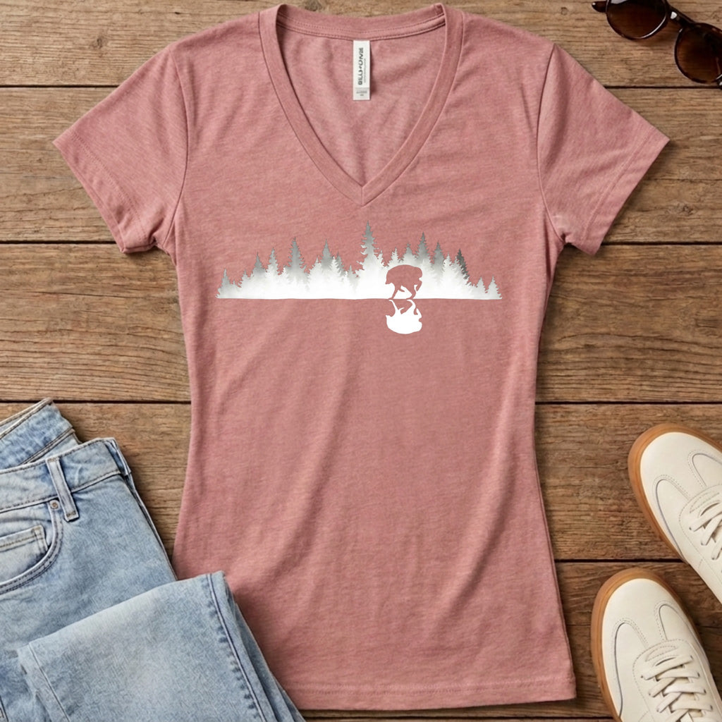 Jimothy Real Forest Women's V-Neck