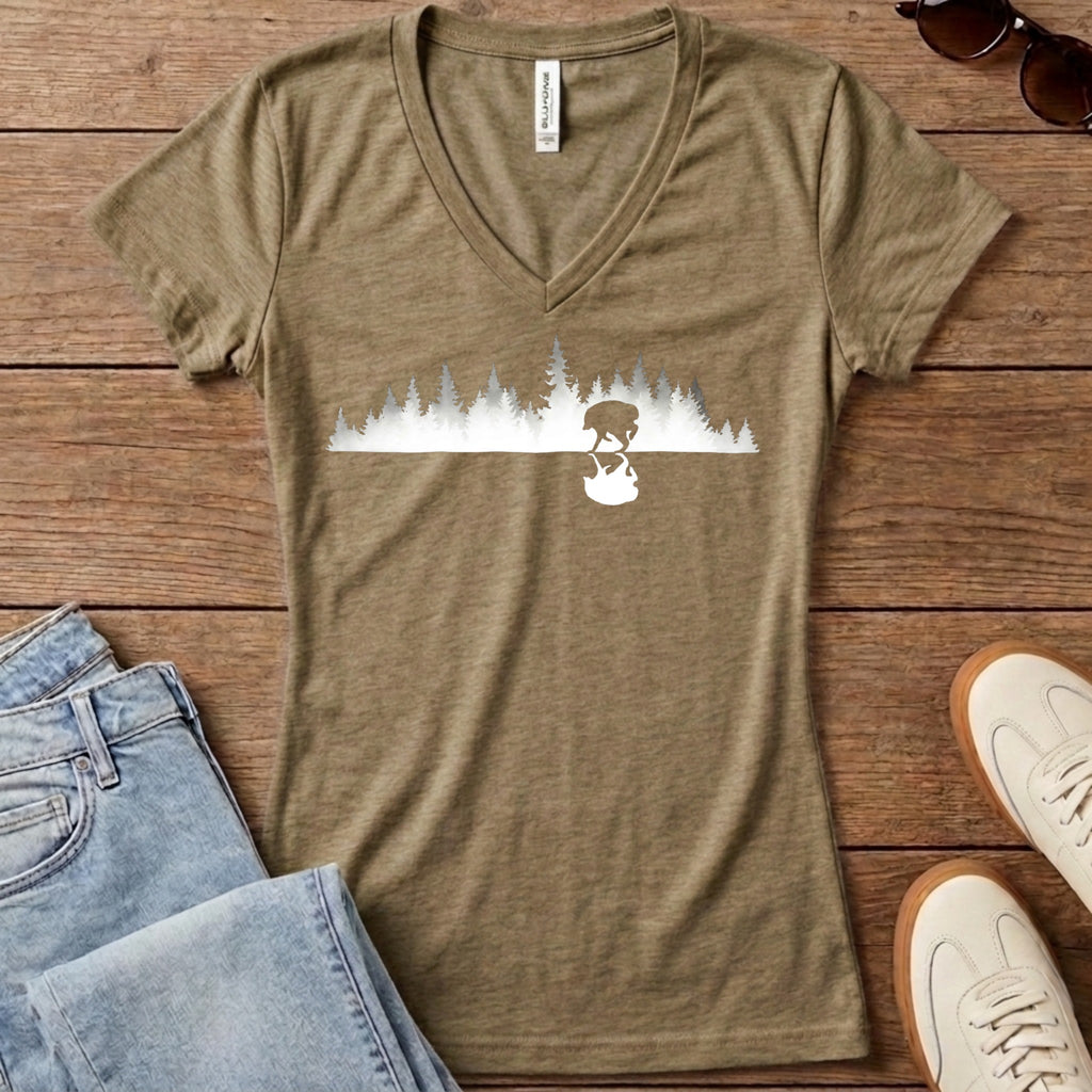 Jimothy Real Forest Women's V-Neck