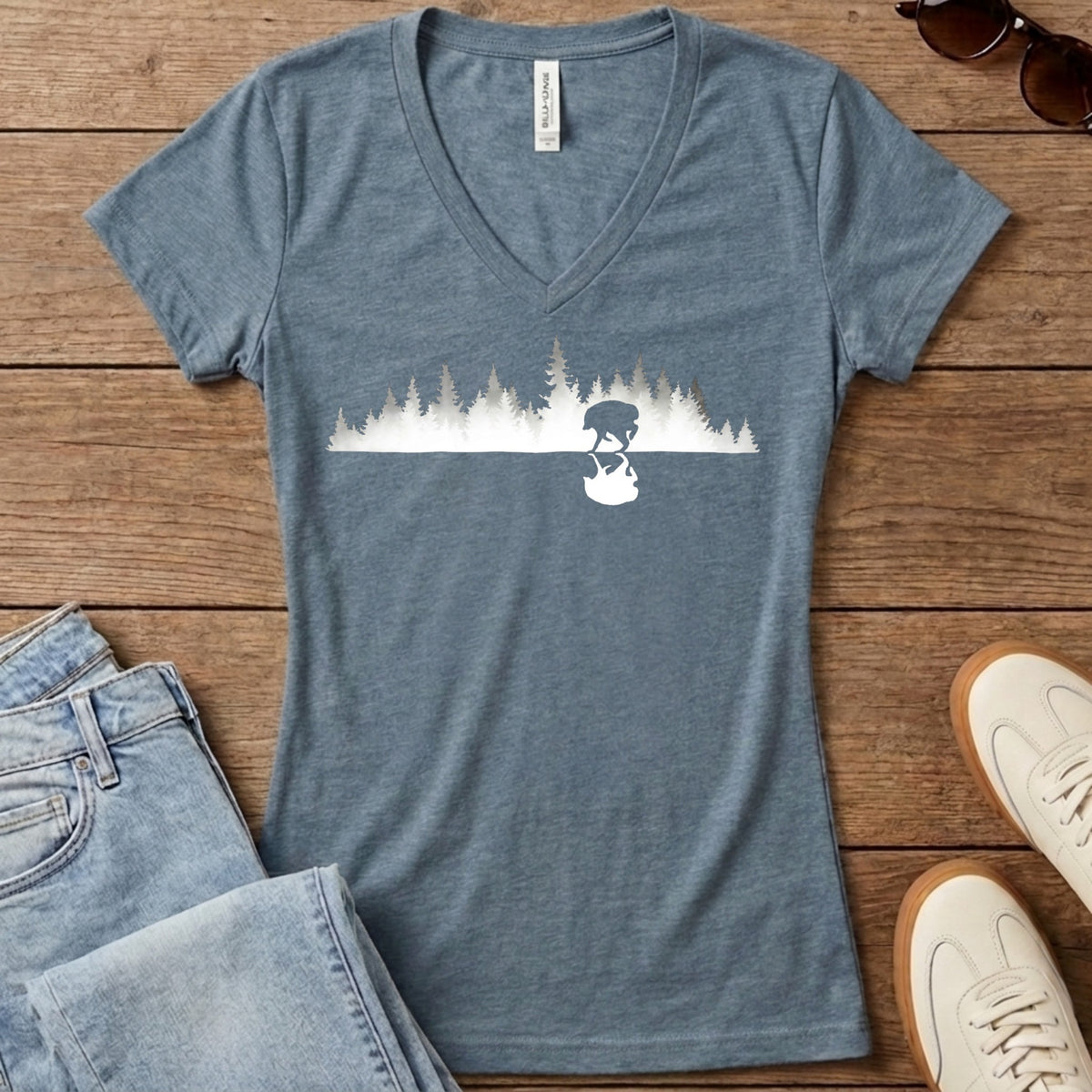 Jimothy Real Forest Women's V-Neck