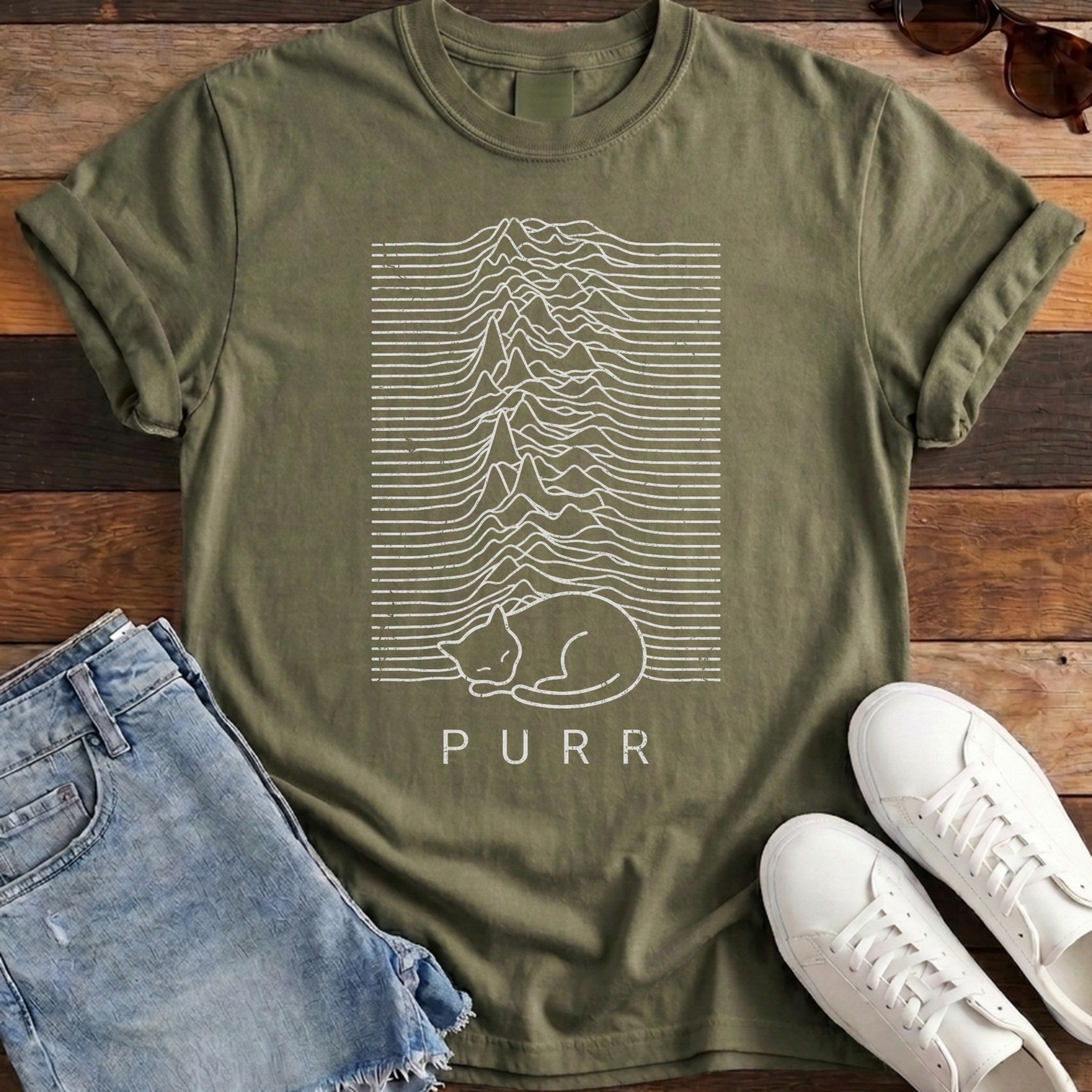 Purr Soundwave Tee - Hemp