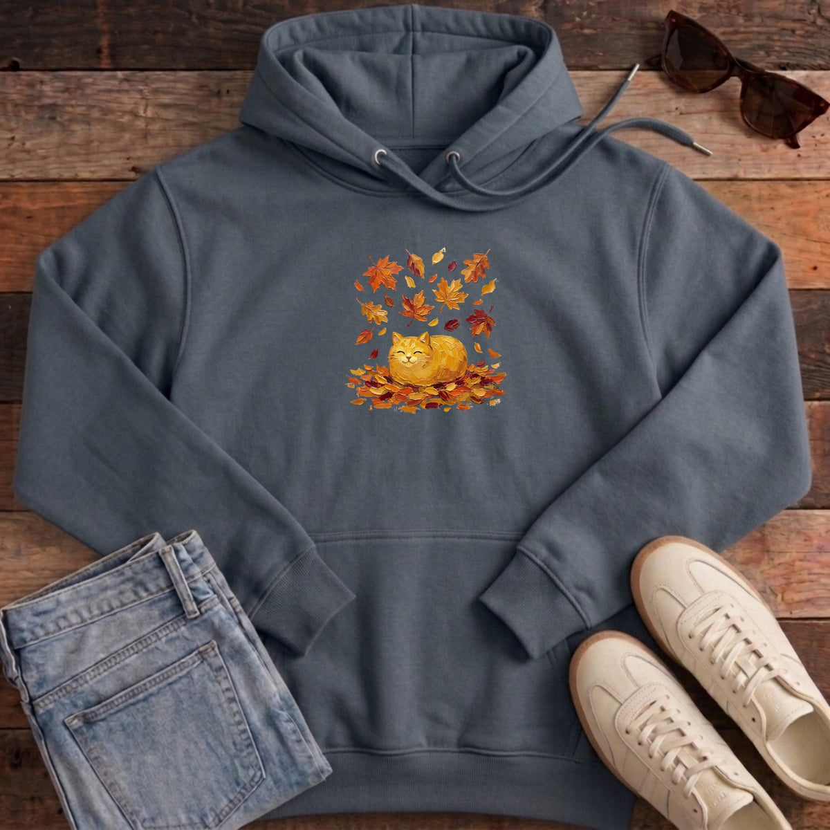Autumn Loaf Cat Hoodie