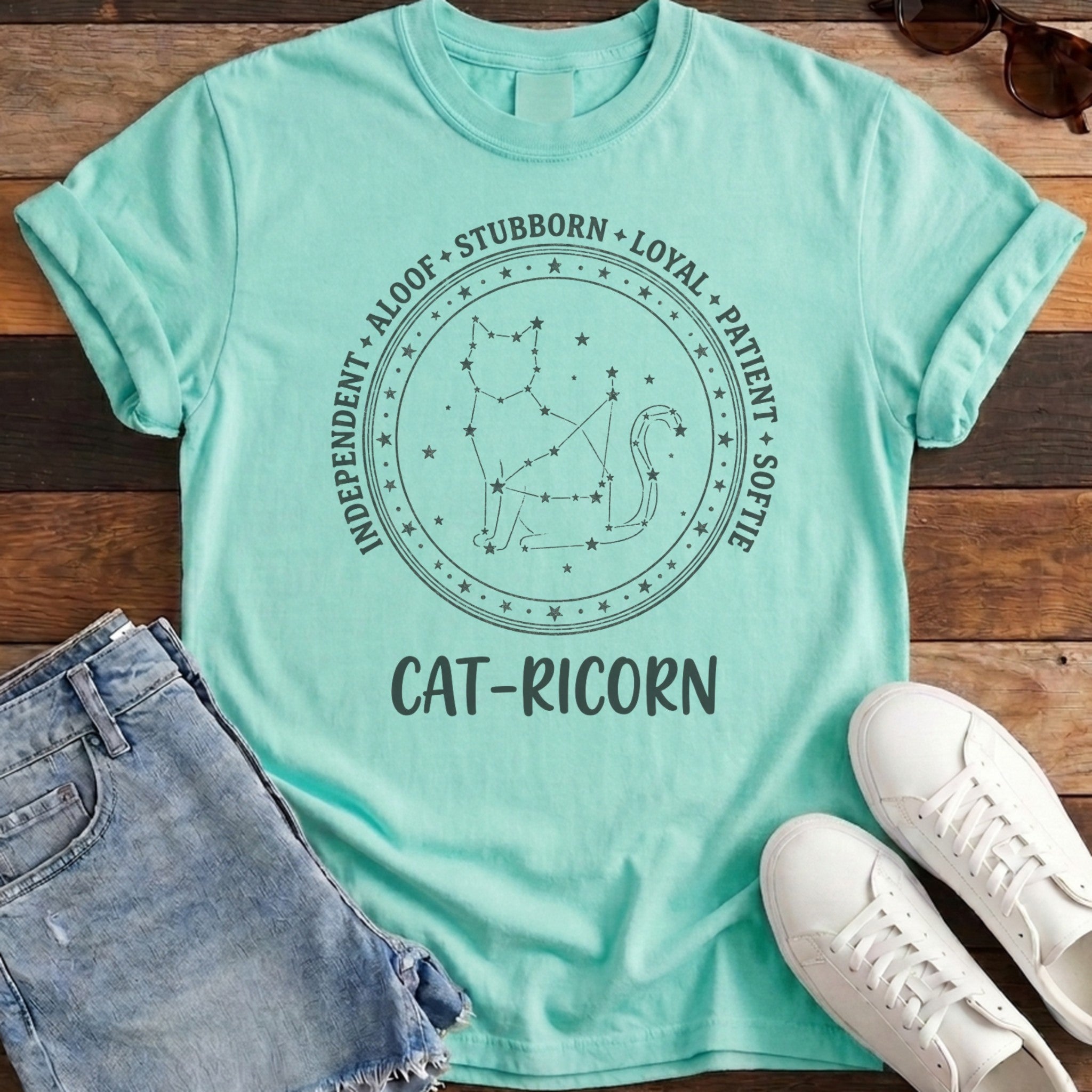 Cat-ricorn Tee - Island Reef
