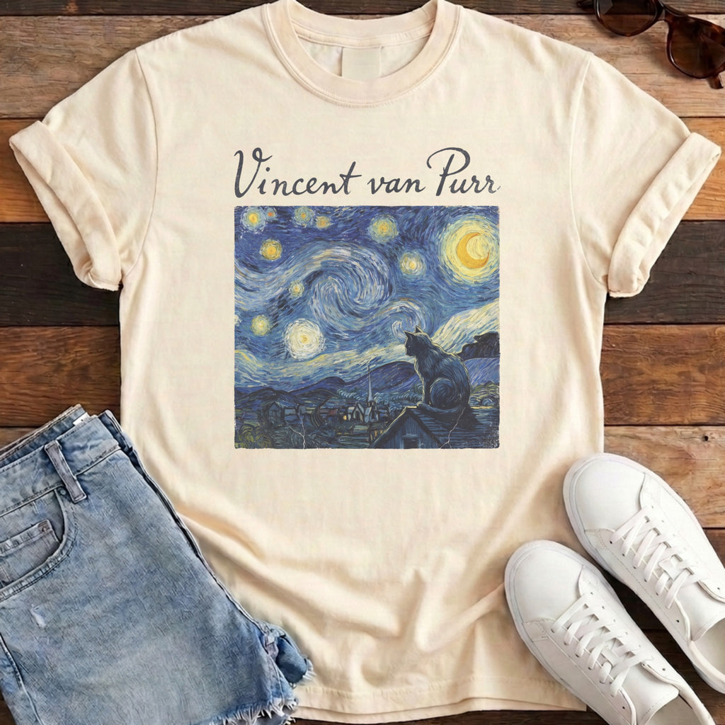 Vincent van Purr Tee - Ivory