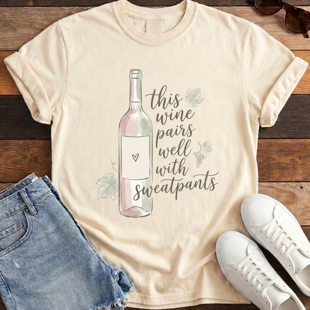 Pairs With Sweatpants Tee - Ivory